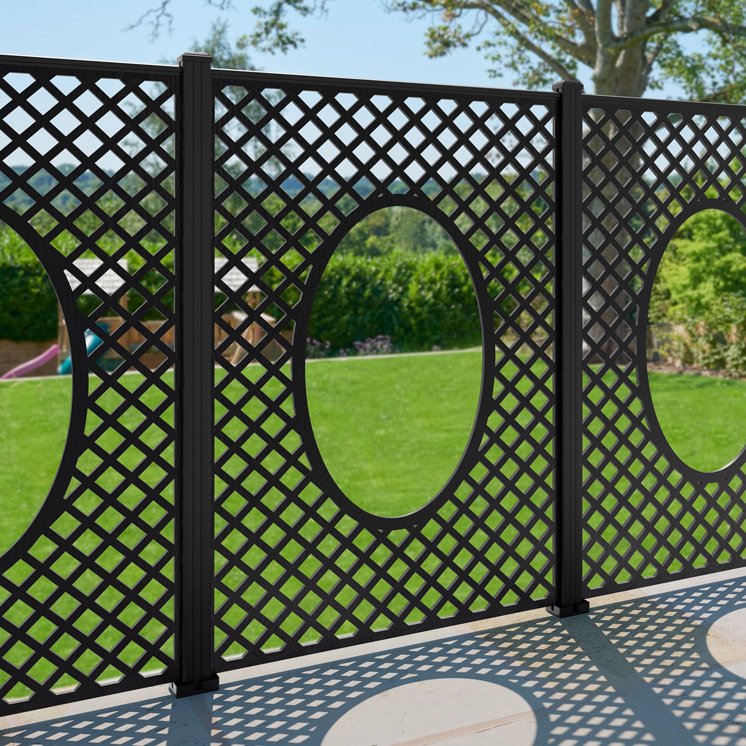 Amersham Decorative Fence - 120x180cm - with our composite posts
