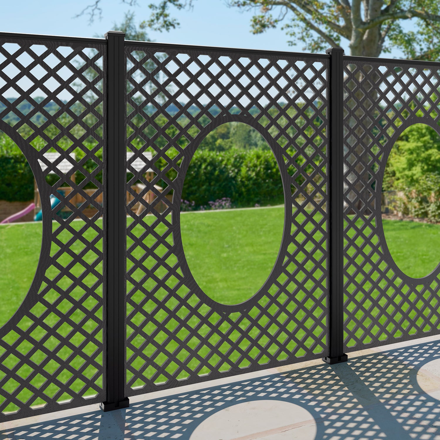 Amersham Decorative Fence - 120x180cm - with our composite posts