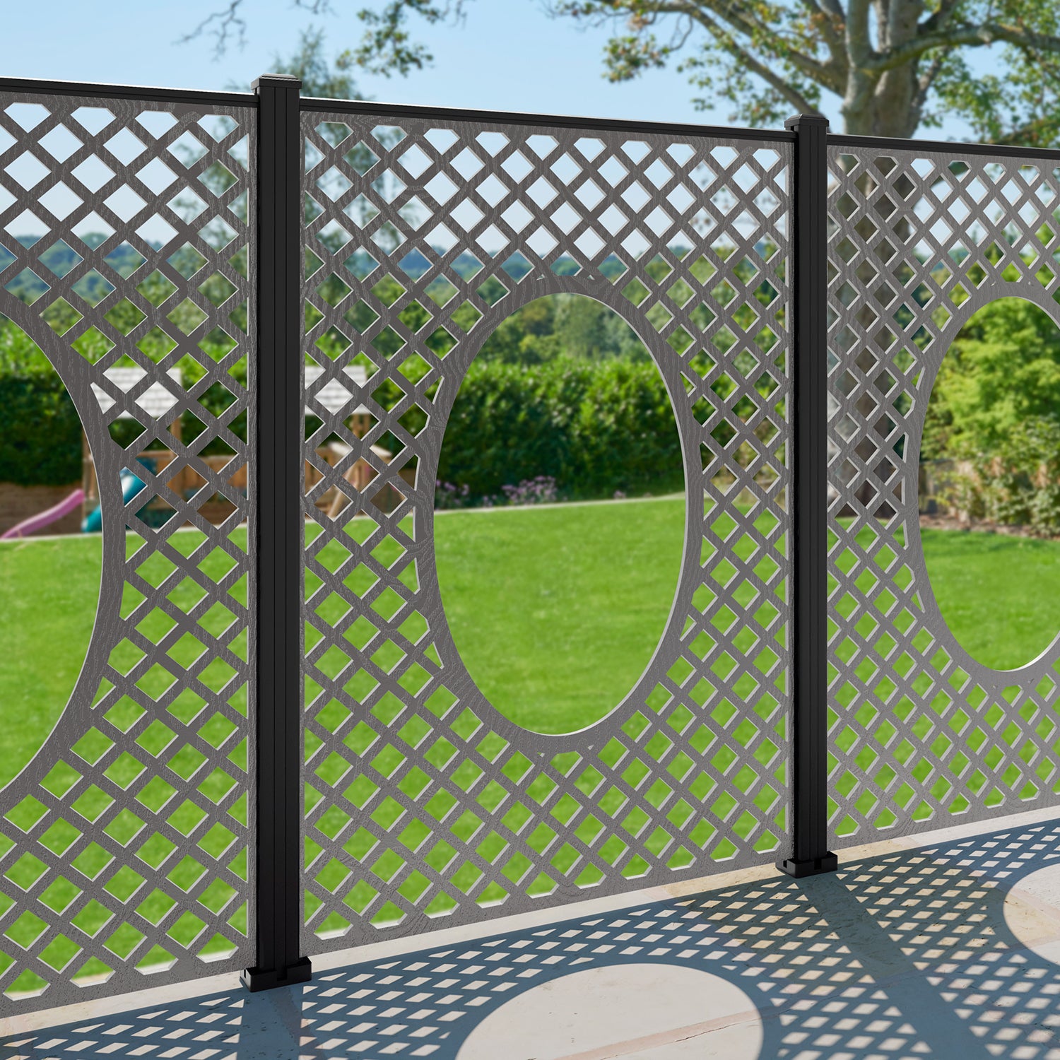 Amersham Decorative Fence - 120x180cm - with our composite posts