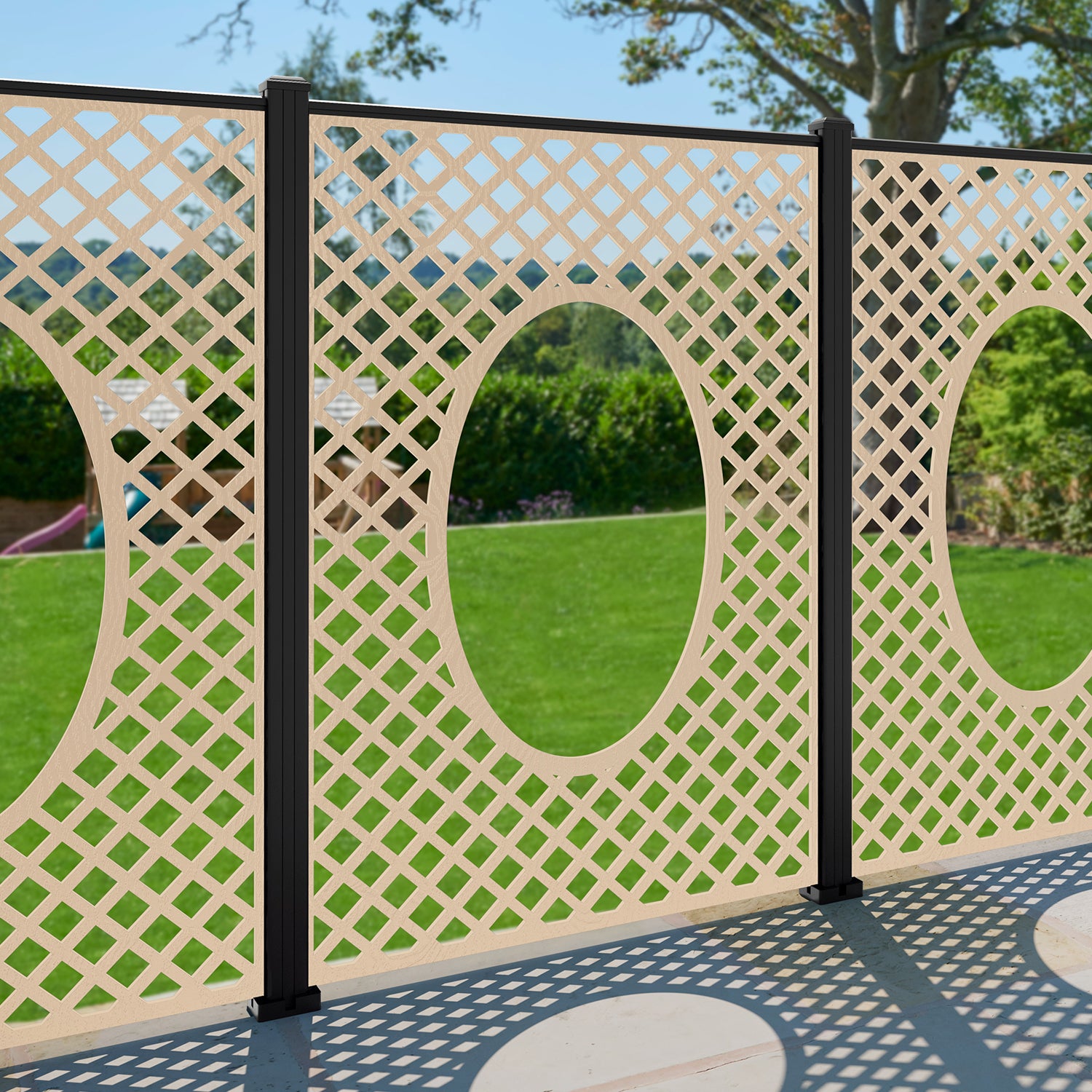 Amersham Decorative Fence - 120x180cm - with our composite posts