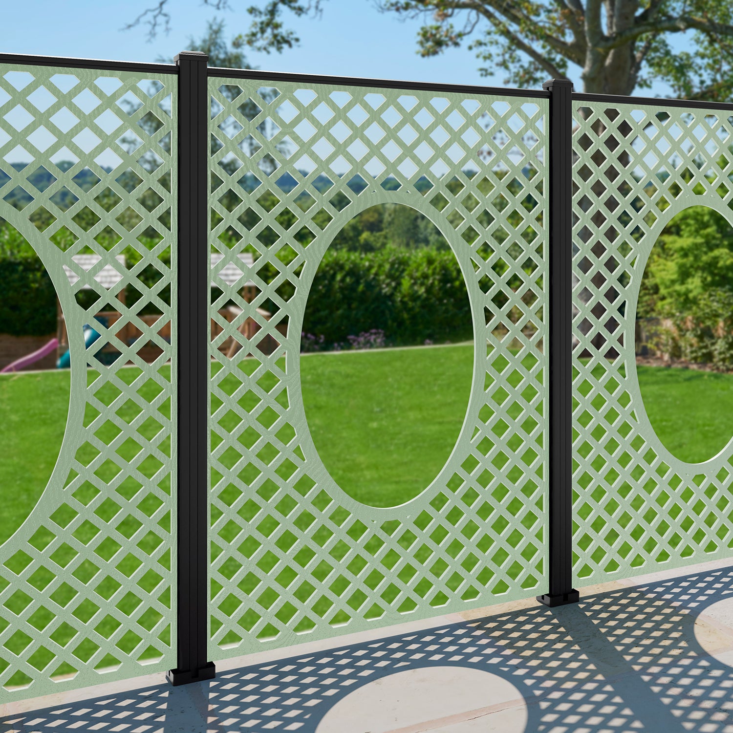 Amersham Decorative Fence - 120x180cm - with our composite posts