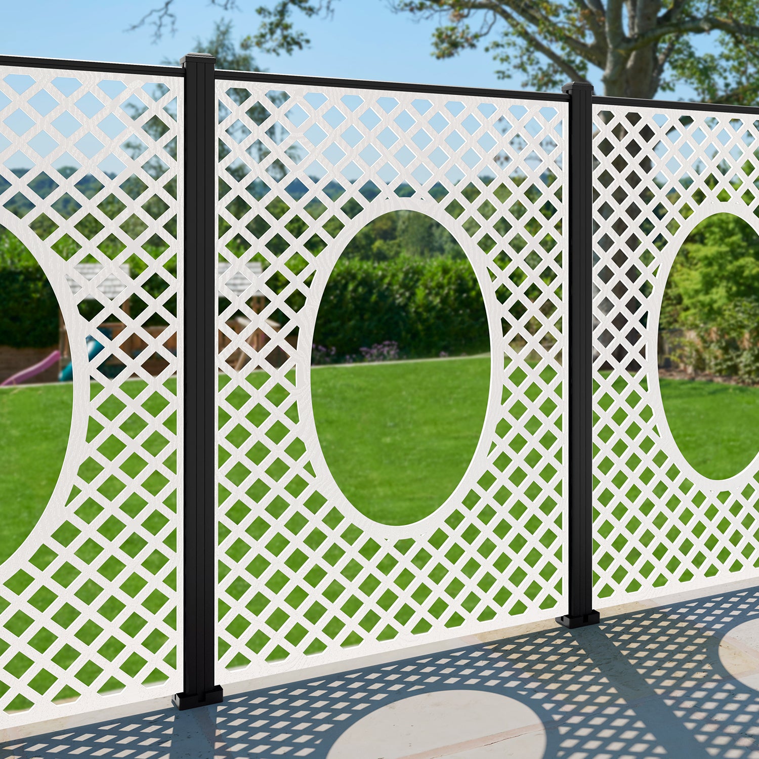 Amersham Decorative Fence - 120x180cm - with our composite posts