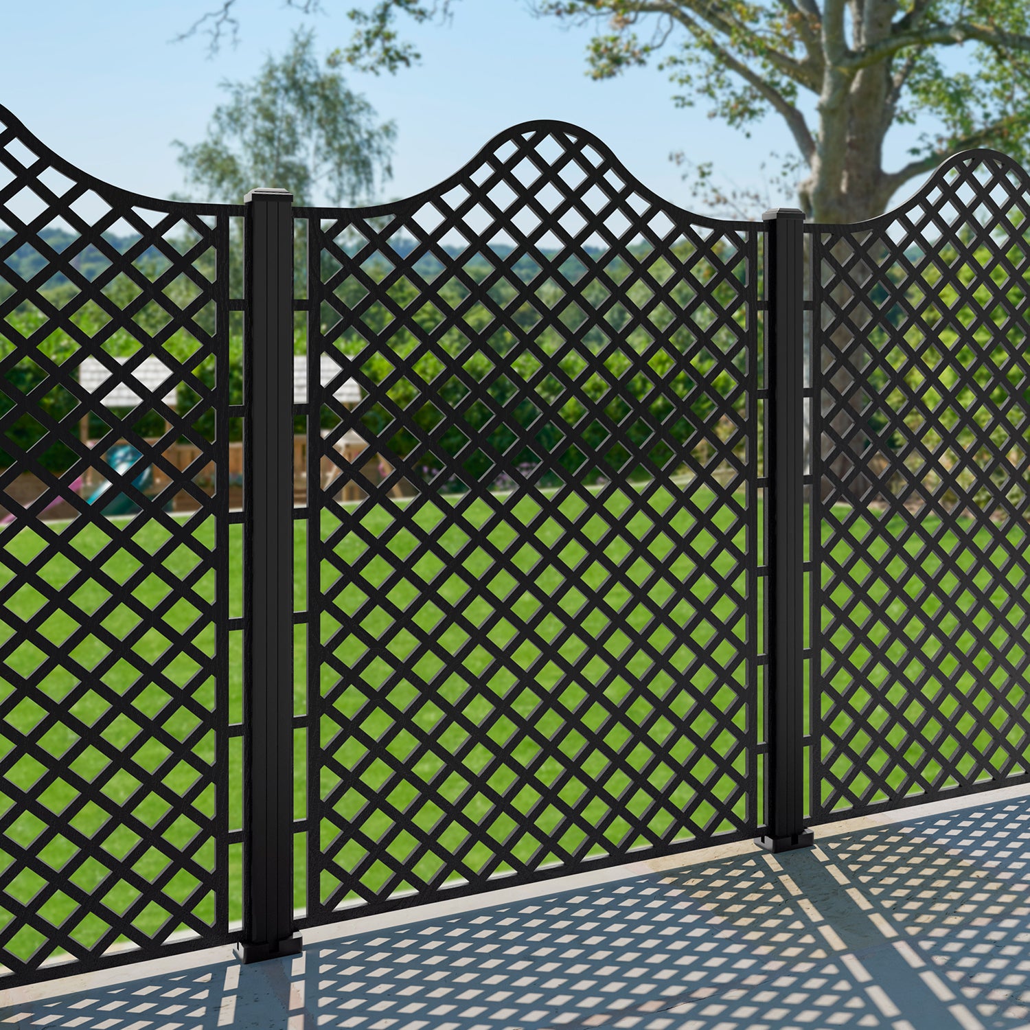 Beaumont Decorative Fence - 120x180cm - with our composite posts