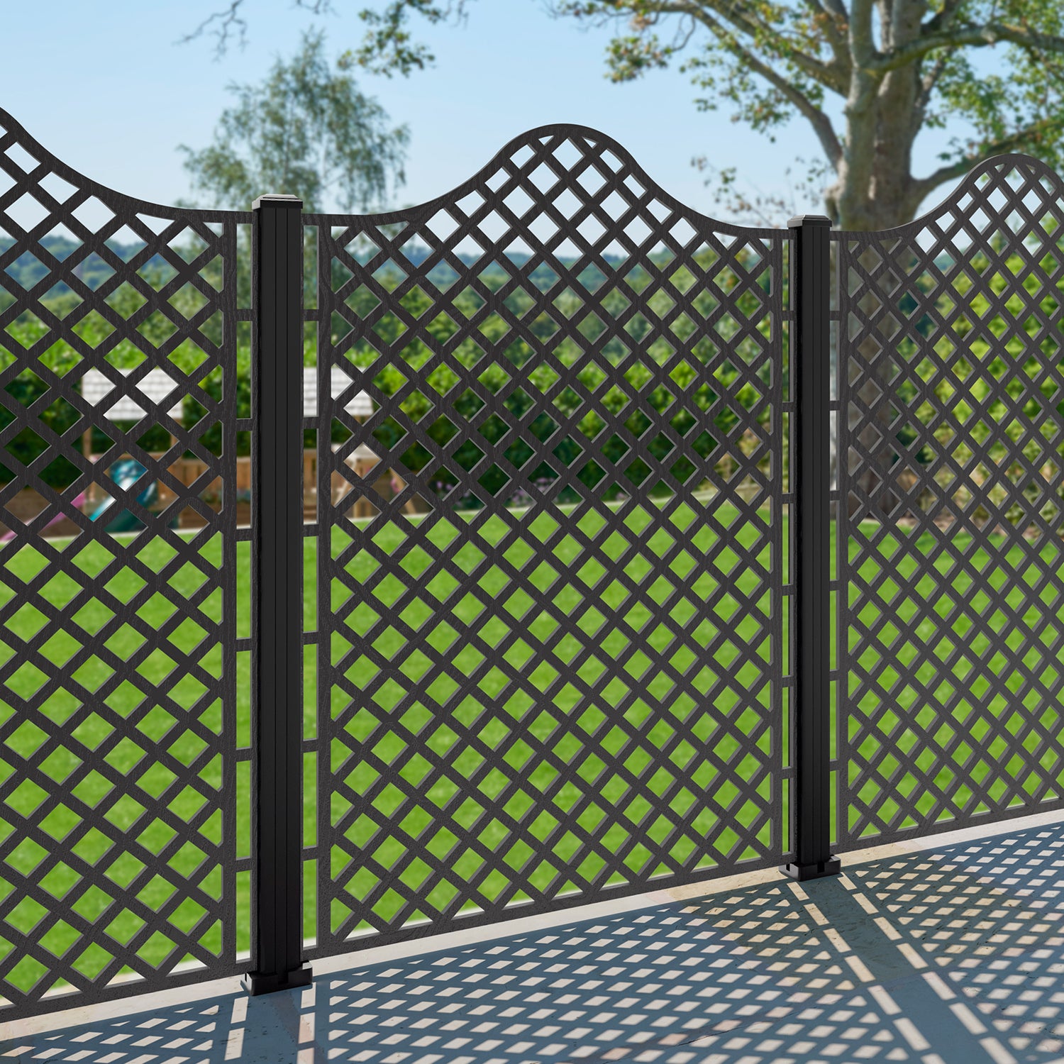 Beaumont Decorative Fence - 120x180cm - with our composite posts