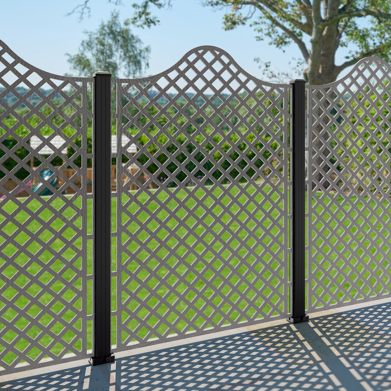 Beaumont Decorative Fence - 120x180cm - with our composite posts