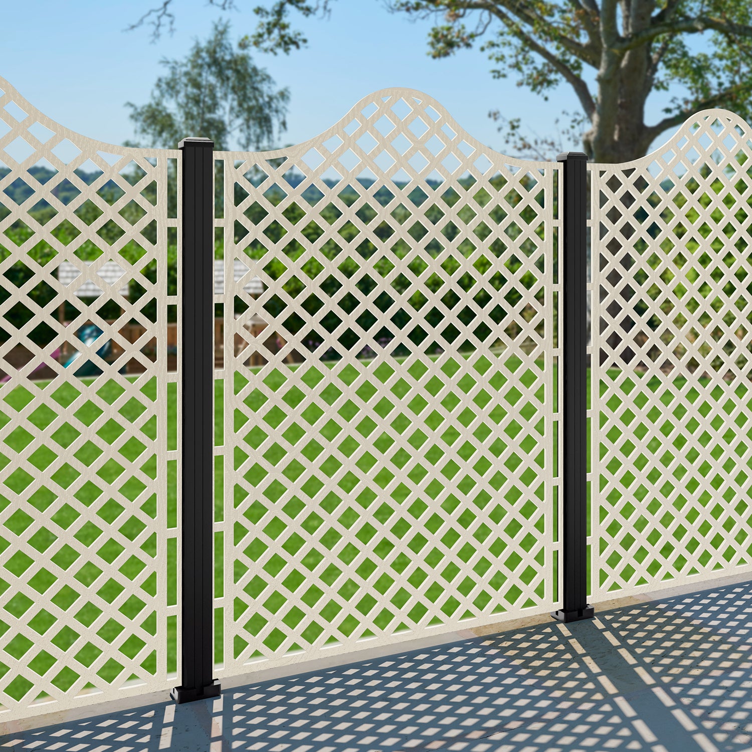 Beaumont Decorative Fence - 120x180cm - with our composite posts