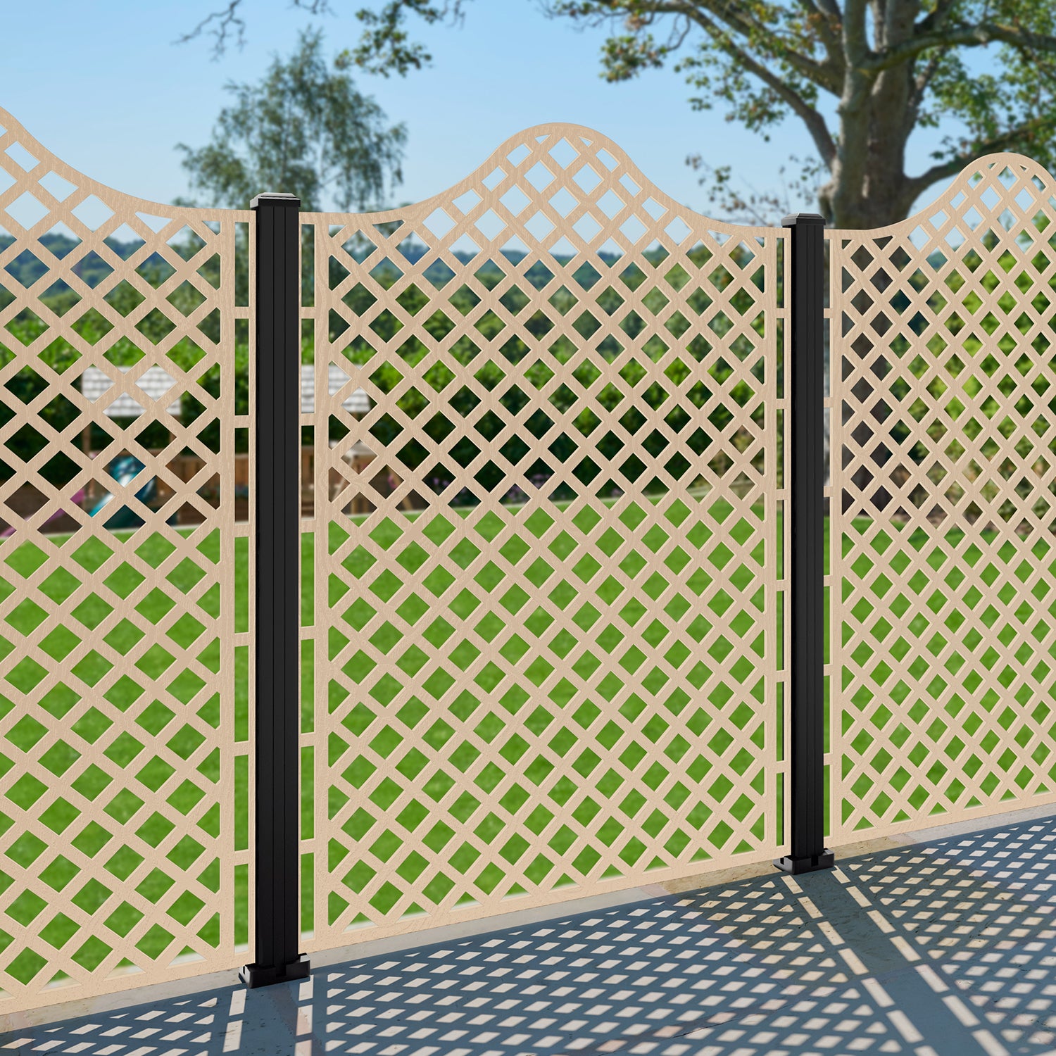 Beaumont Decorative Fence - 120x180cm - with our composite posts