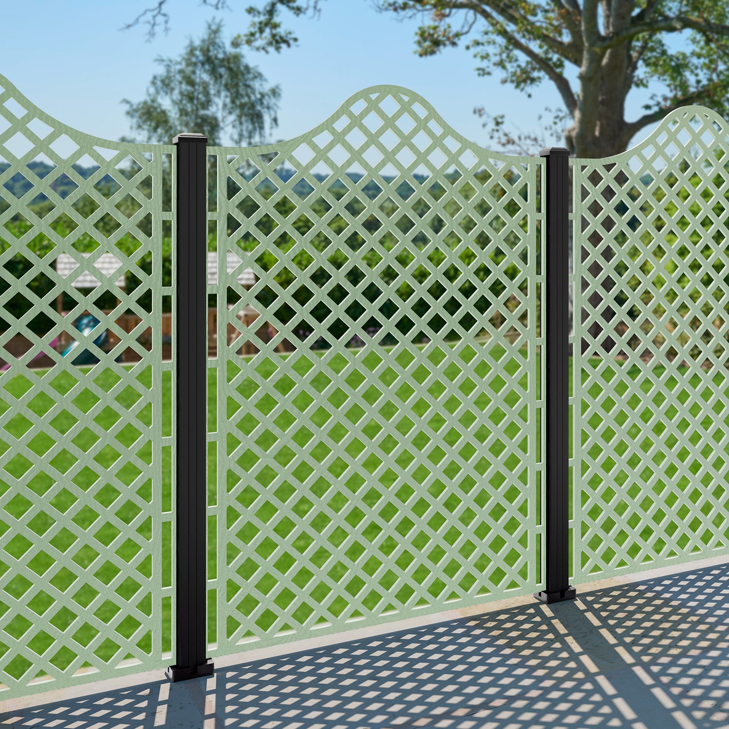 Beaumont Decorative Fence - 120x180cm - with our composite posts