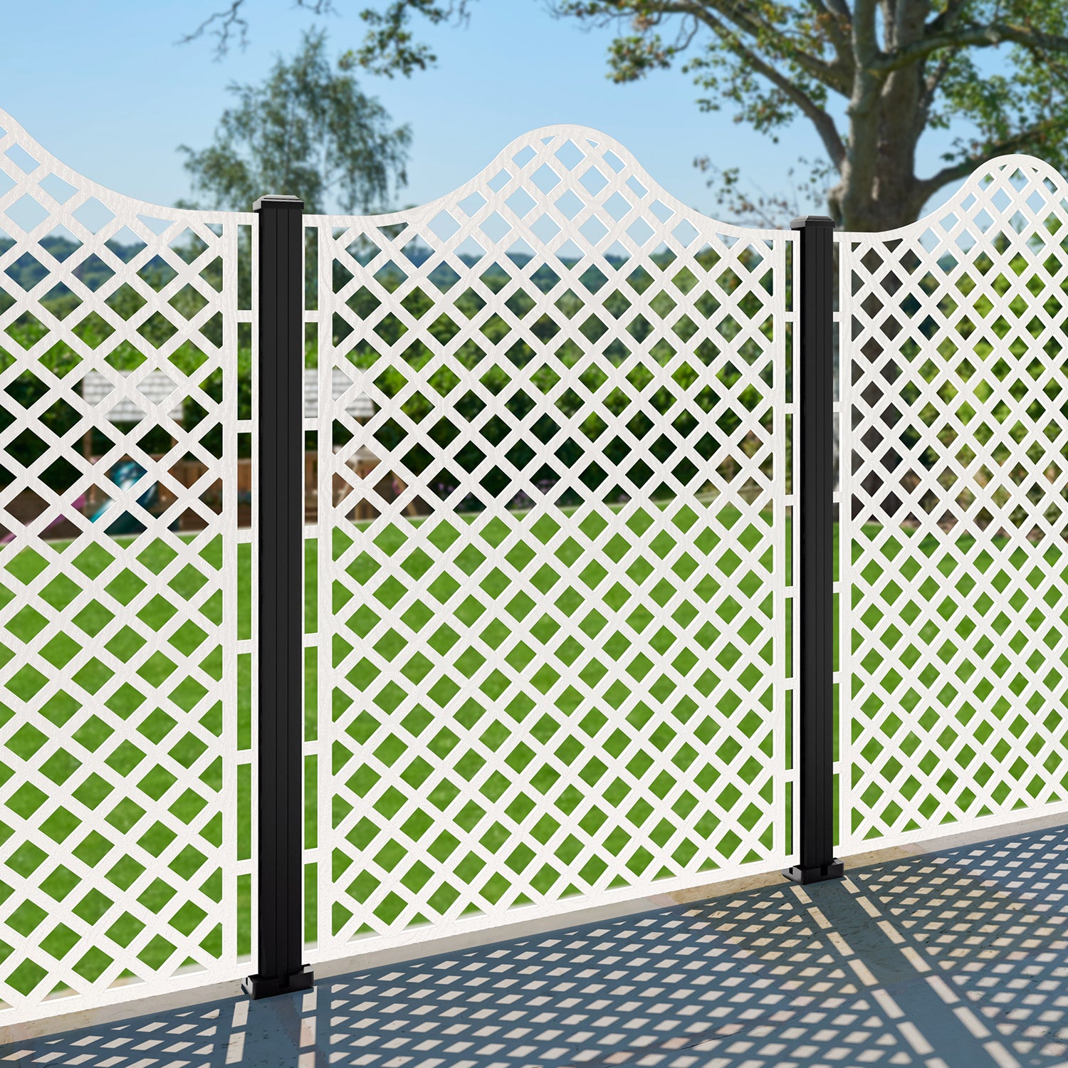 Beaumont Decorative Fence - 120x180cm - with our composite posts