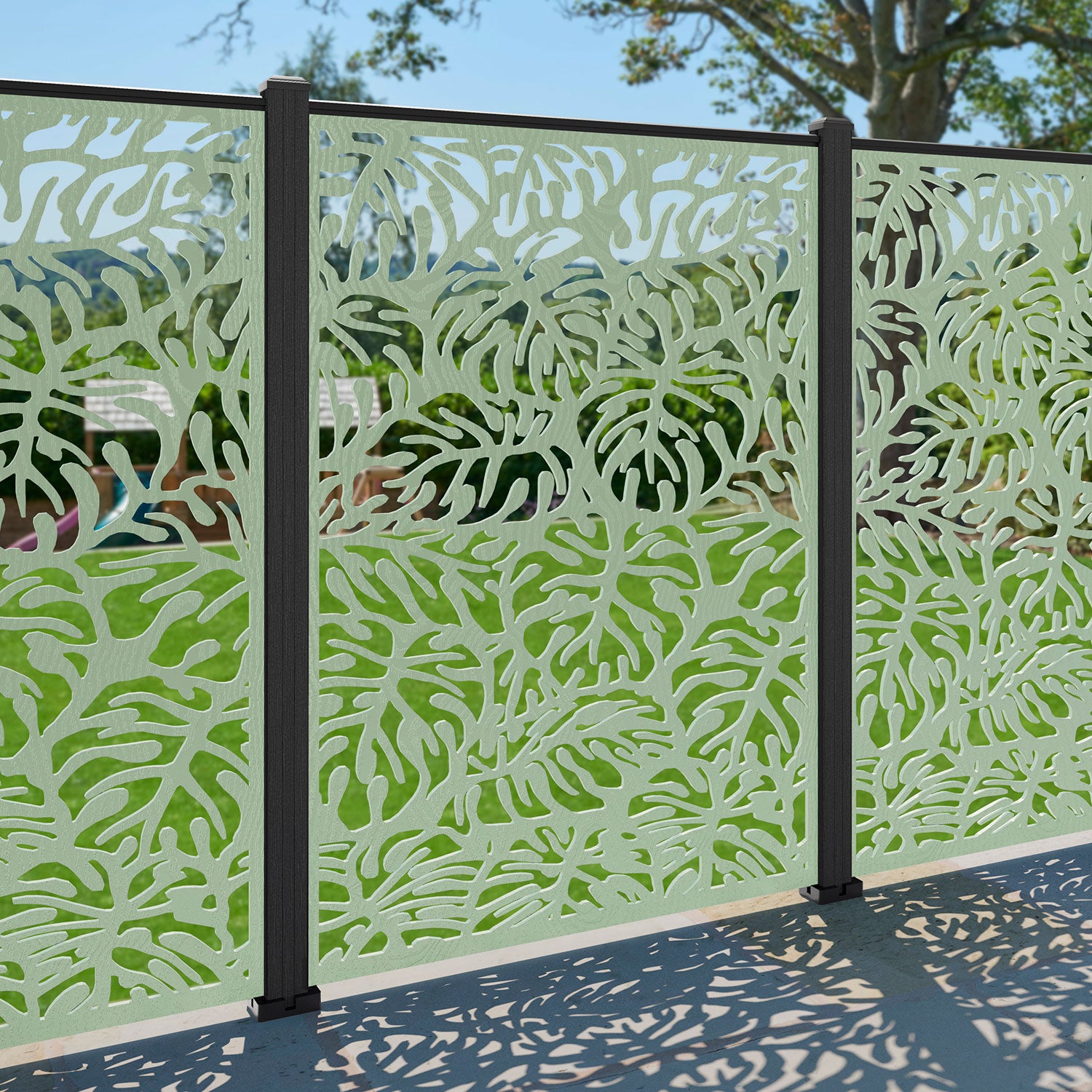Botanic Decorative Fence - 120x180cm - with our composite posts