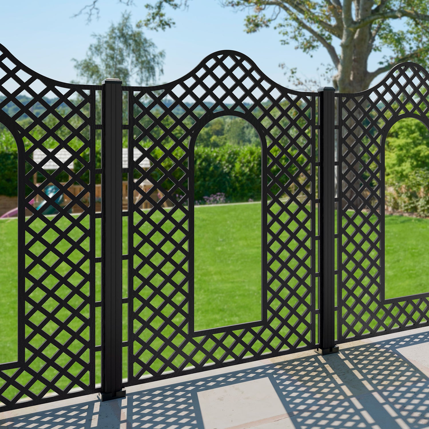 Burford Decorative Fence - 120x180cm - with our aluminium posts