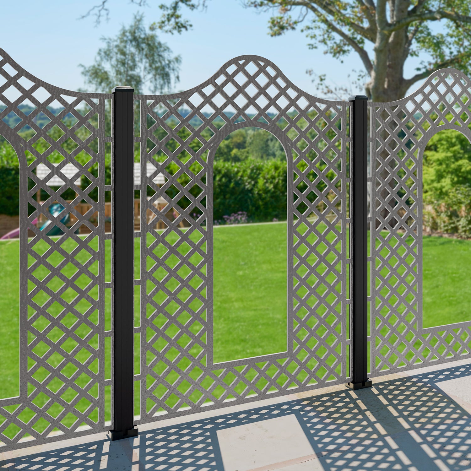 Burford Decorative Fence - 120x180cm - with our composite posts