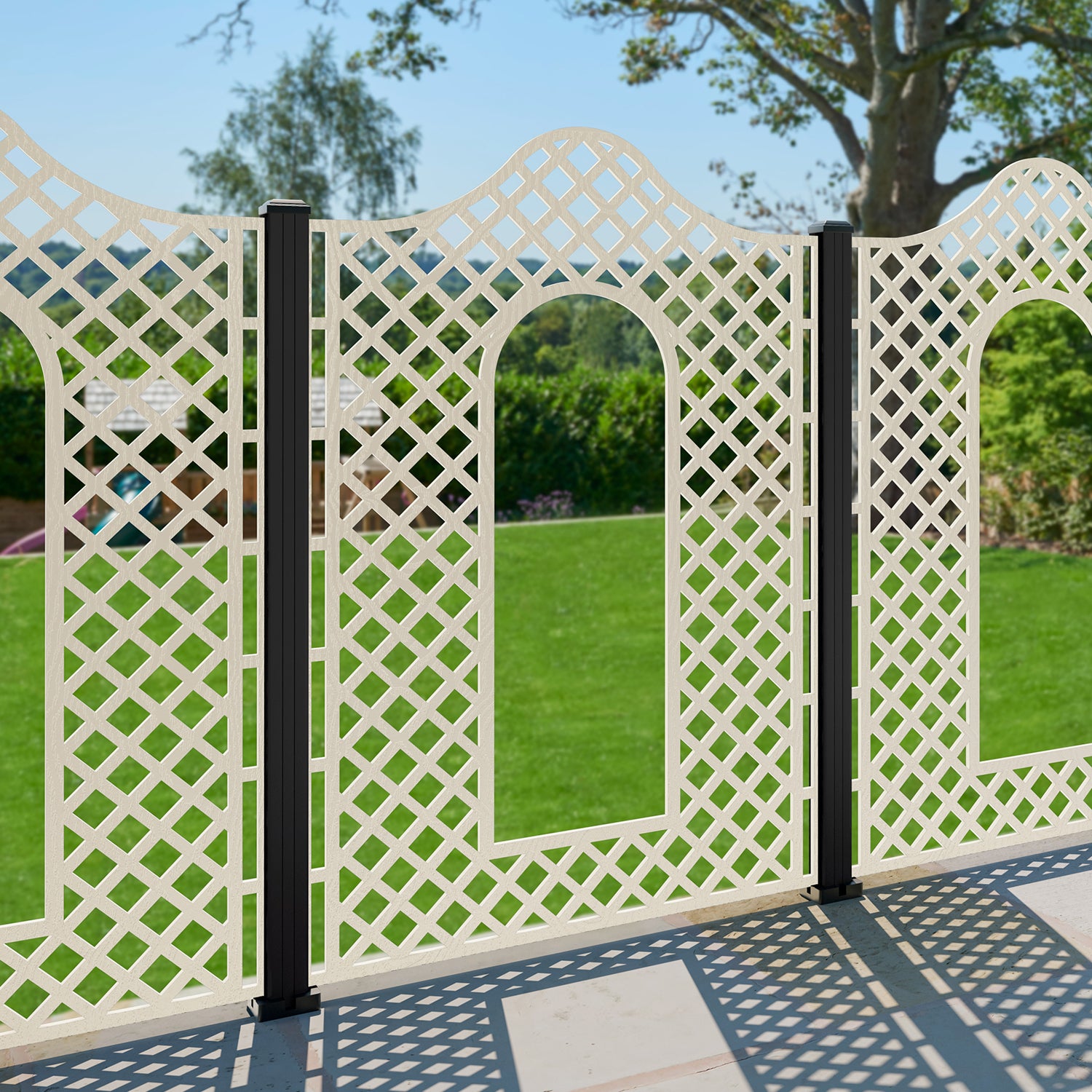 Burford Decorative Fence - 120x180cm - with our composite posts