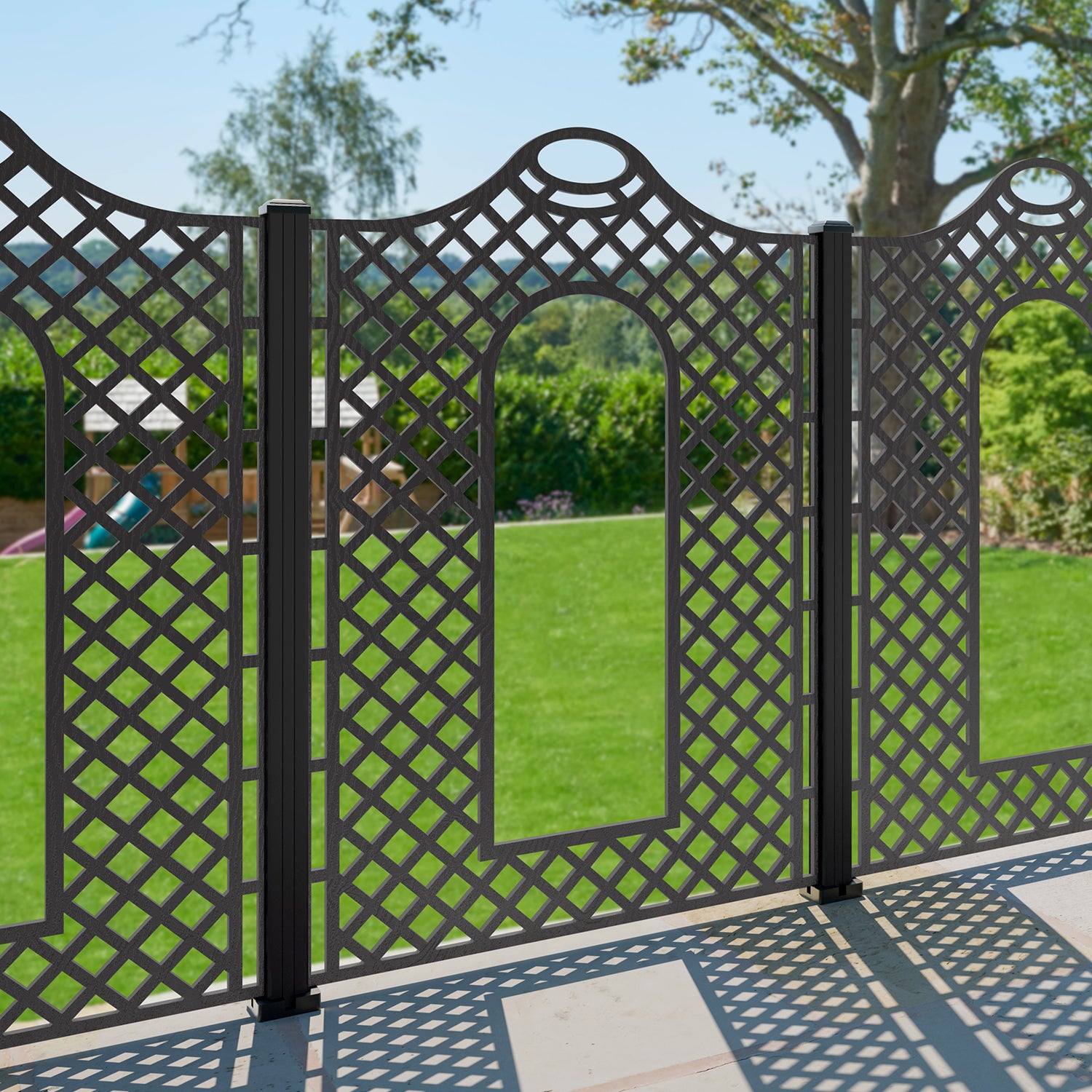 Claridge Decorative Fence - 120x180cm - with our composite posts