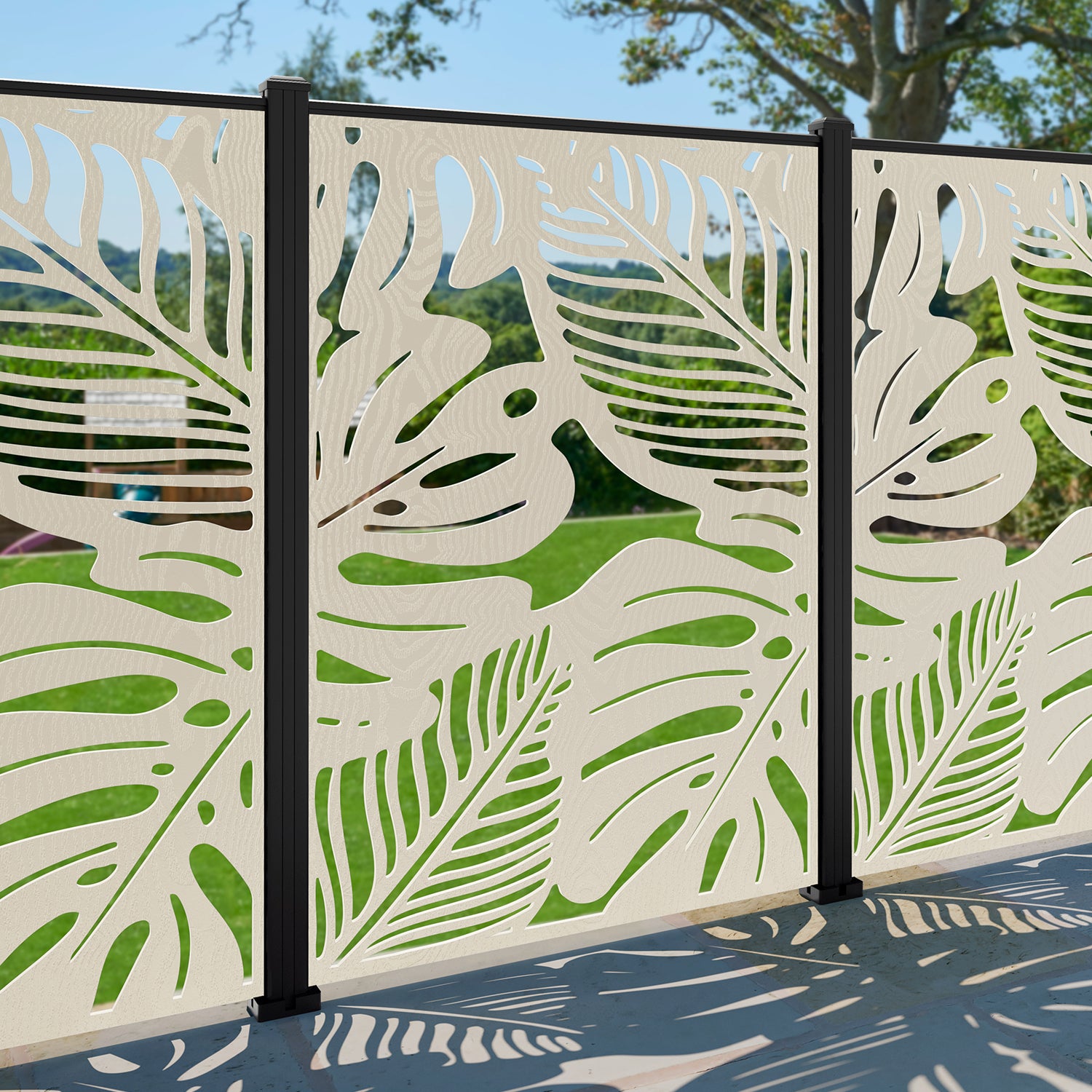 Fauna Decorative Fence - 120x180cm - with our composite posts