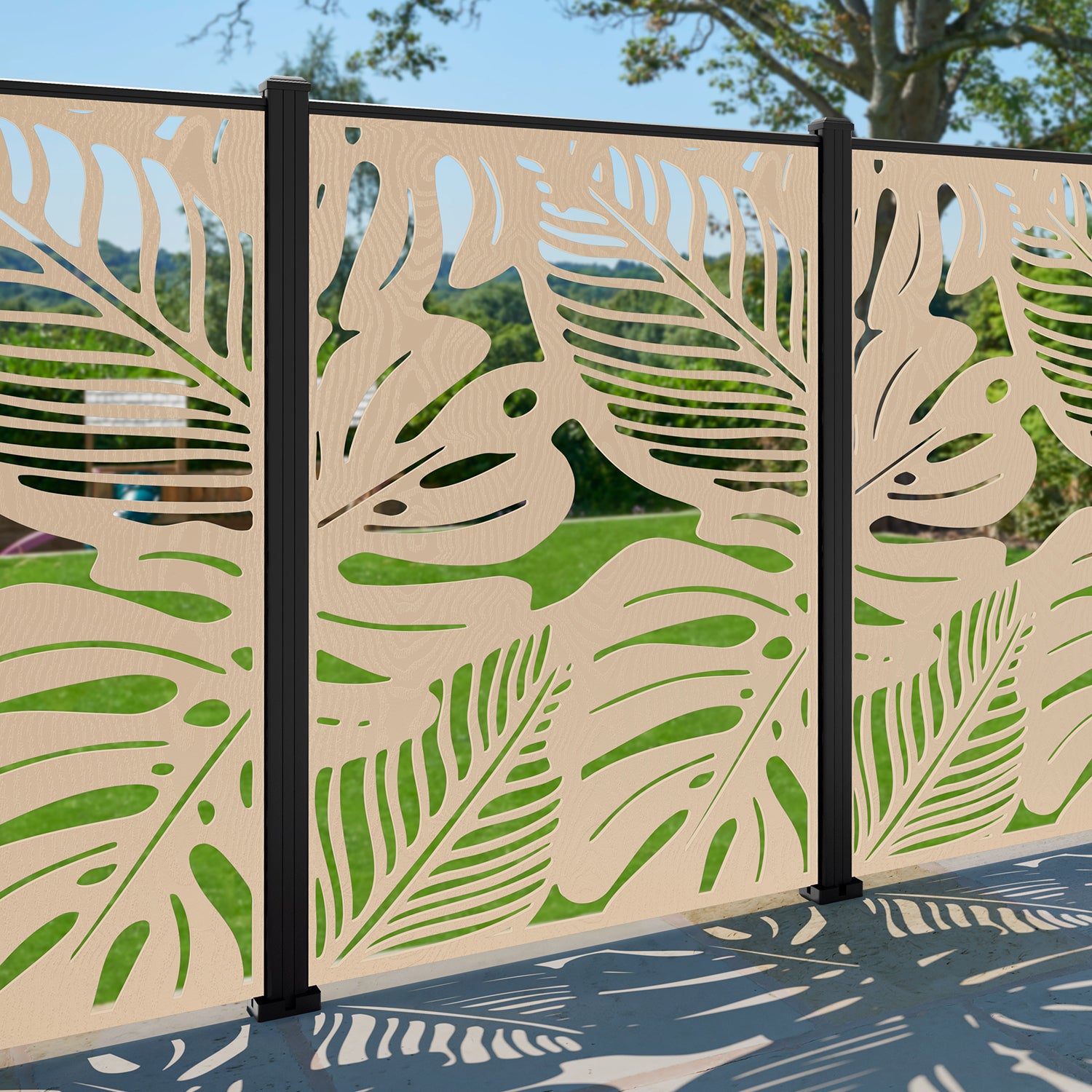 Fauna Decorative Fence - 120x180cm - with our aluminium posts