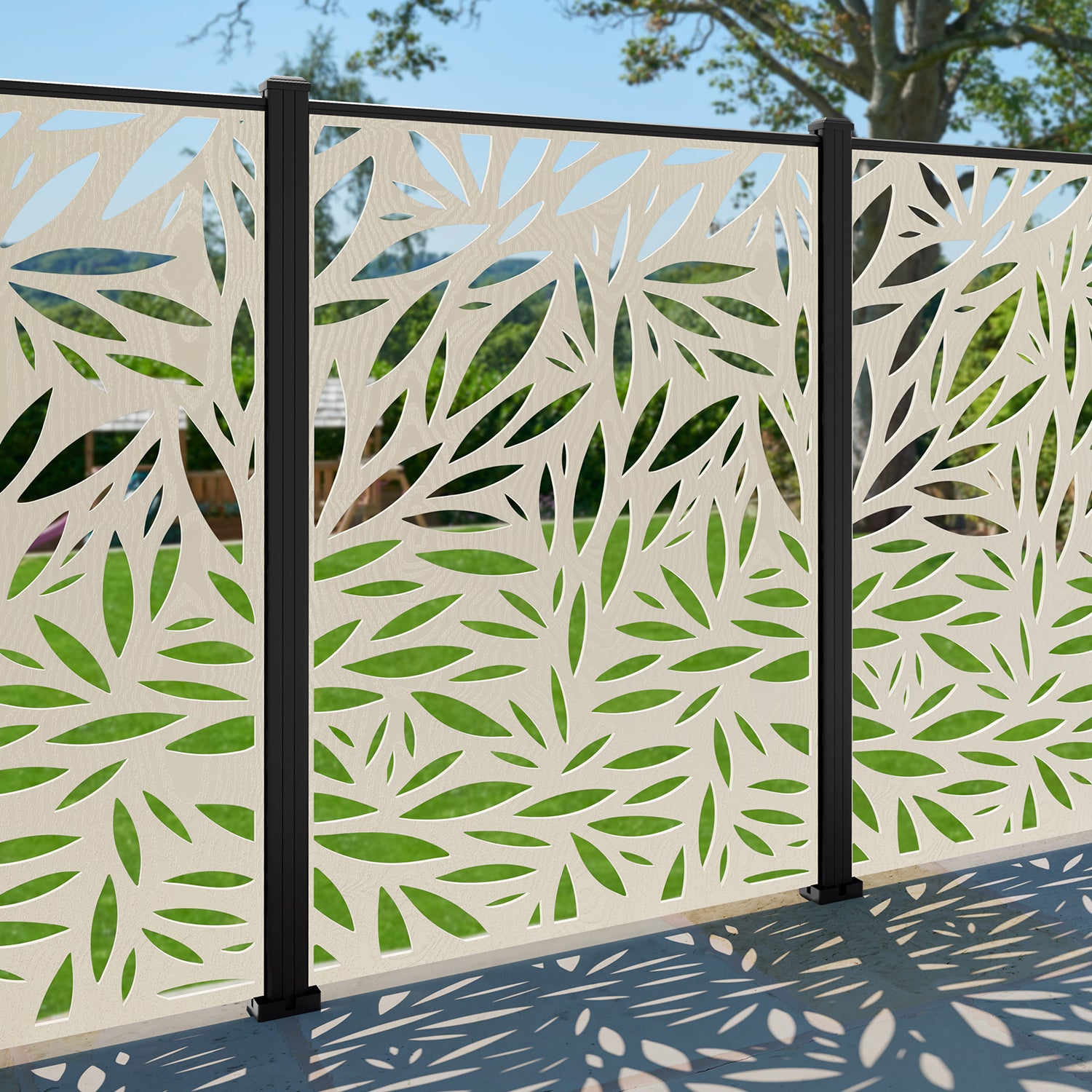 Foliage Decorative Fence - 120x180cm - with our aluminium posts