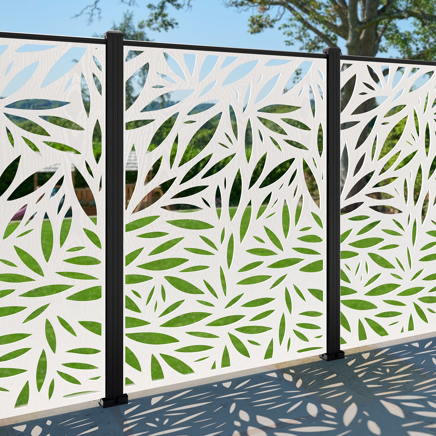 Foliage Decorative Fence - 120x180cm - with our composite posts