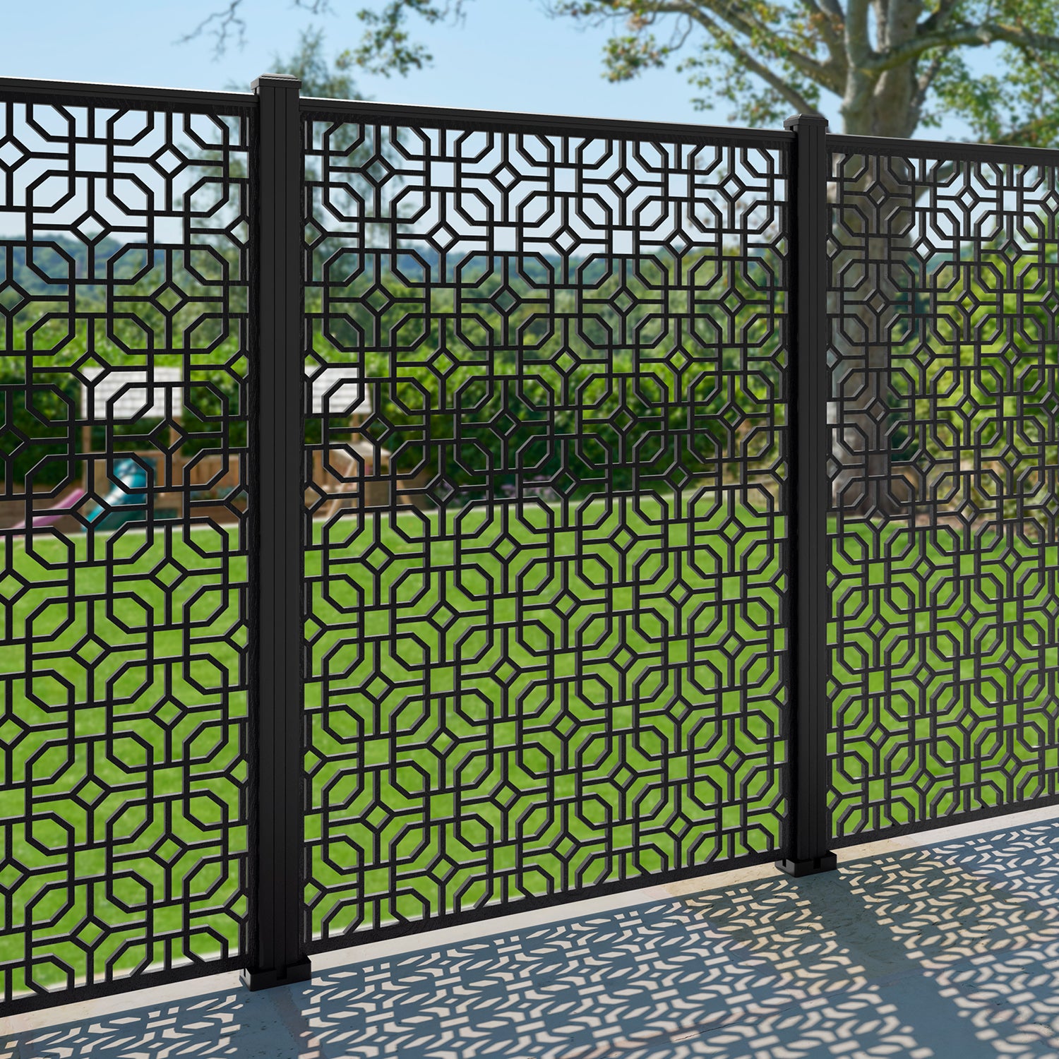 Micro Decorative Fence - 120x180cm - with our composite posts