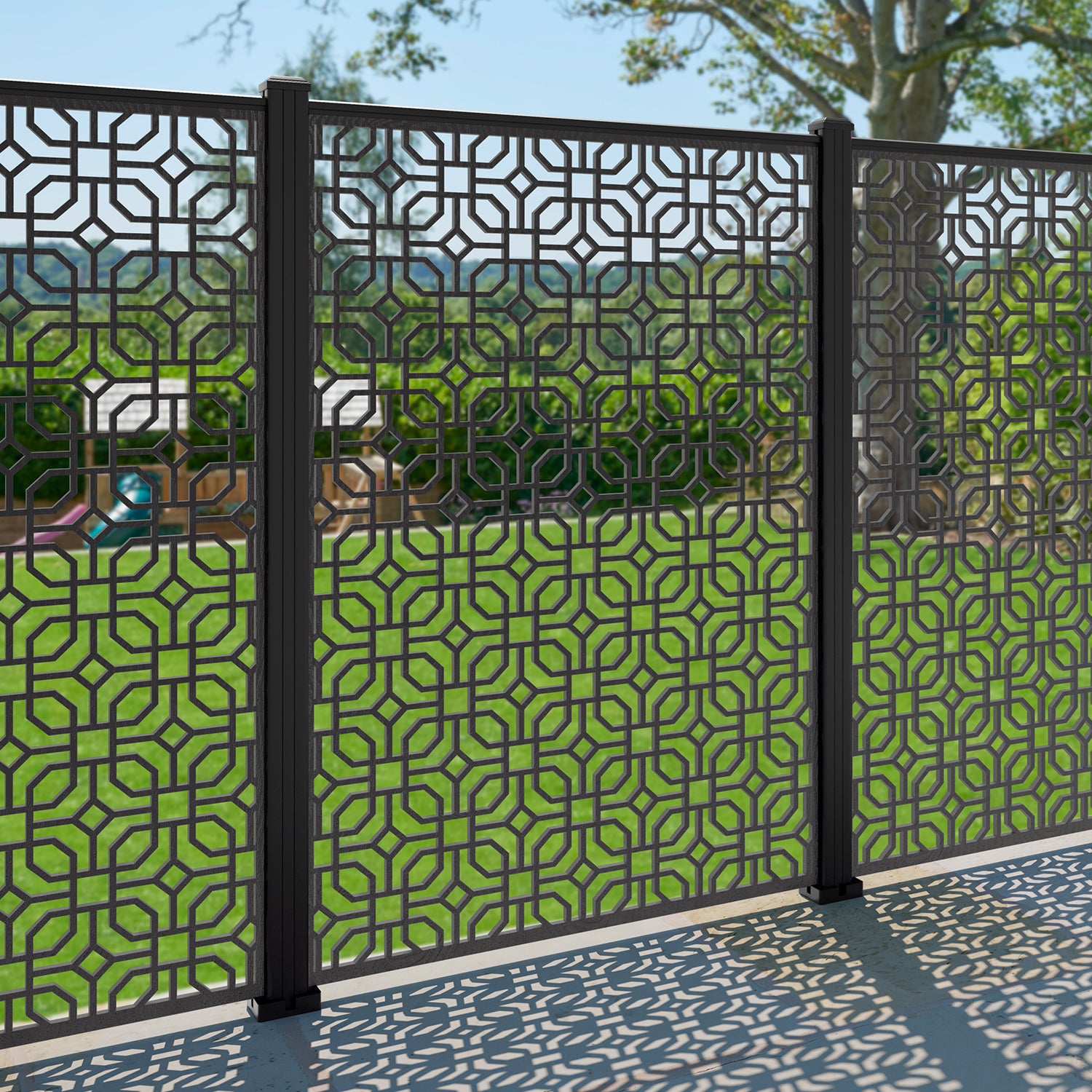 Micro Decorative Fence - 120x180cm - with our aluminium posts