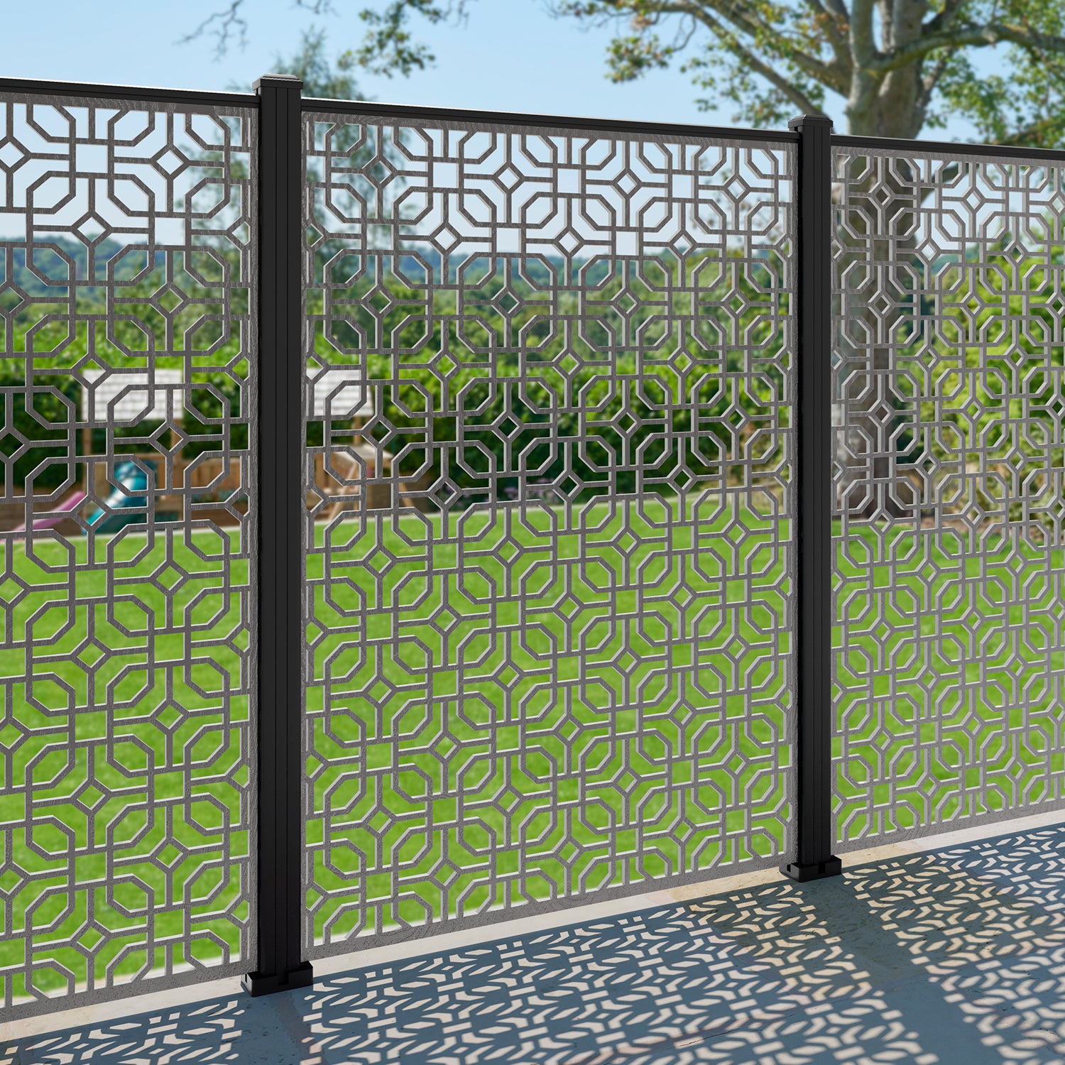 Micro Decorative Fence - 120x180cm - with our aluminium posts