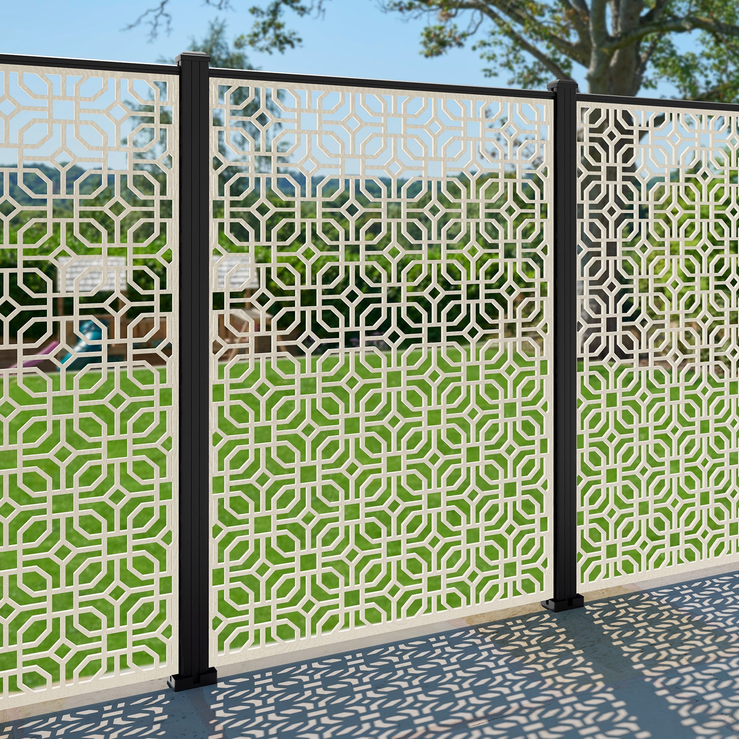 Micro Decorative Fence - 120x180cm - with our composite posts