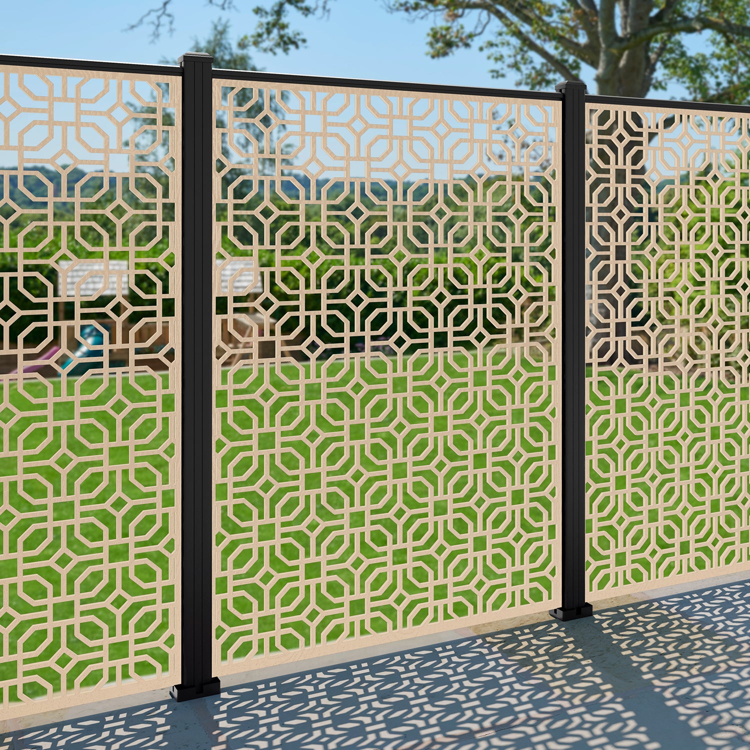 Micro Decorative Fence - 120x180cm - with our aluminium posts