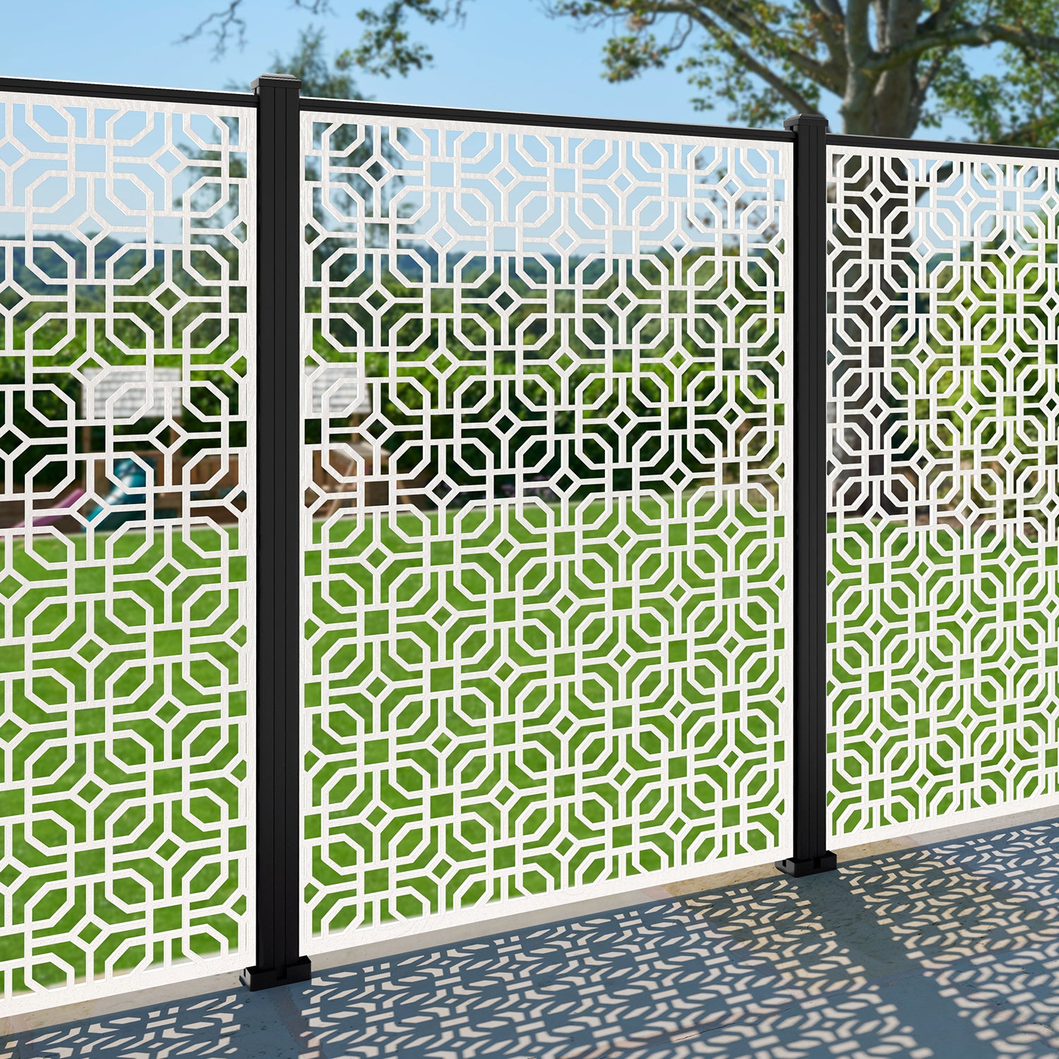 Micro Decorative Fence - 120x180cm - with our aluminium posts