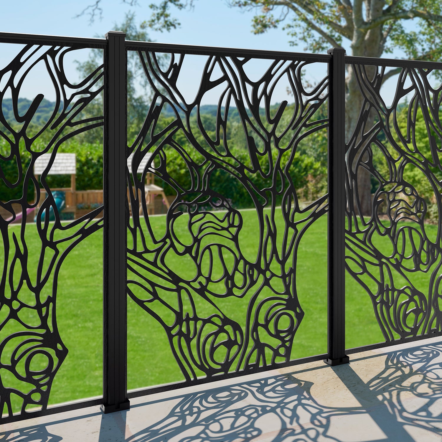 Nature Decorative Fence - 120x180cm - with our composite posts