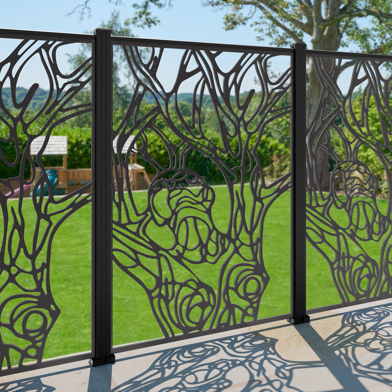 Nature Decorative Fence - 120x180cm - with our composite posts