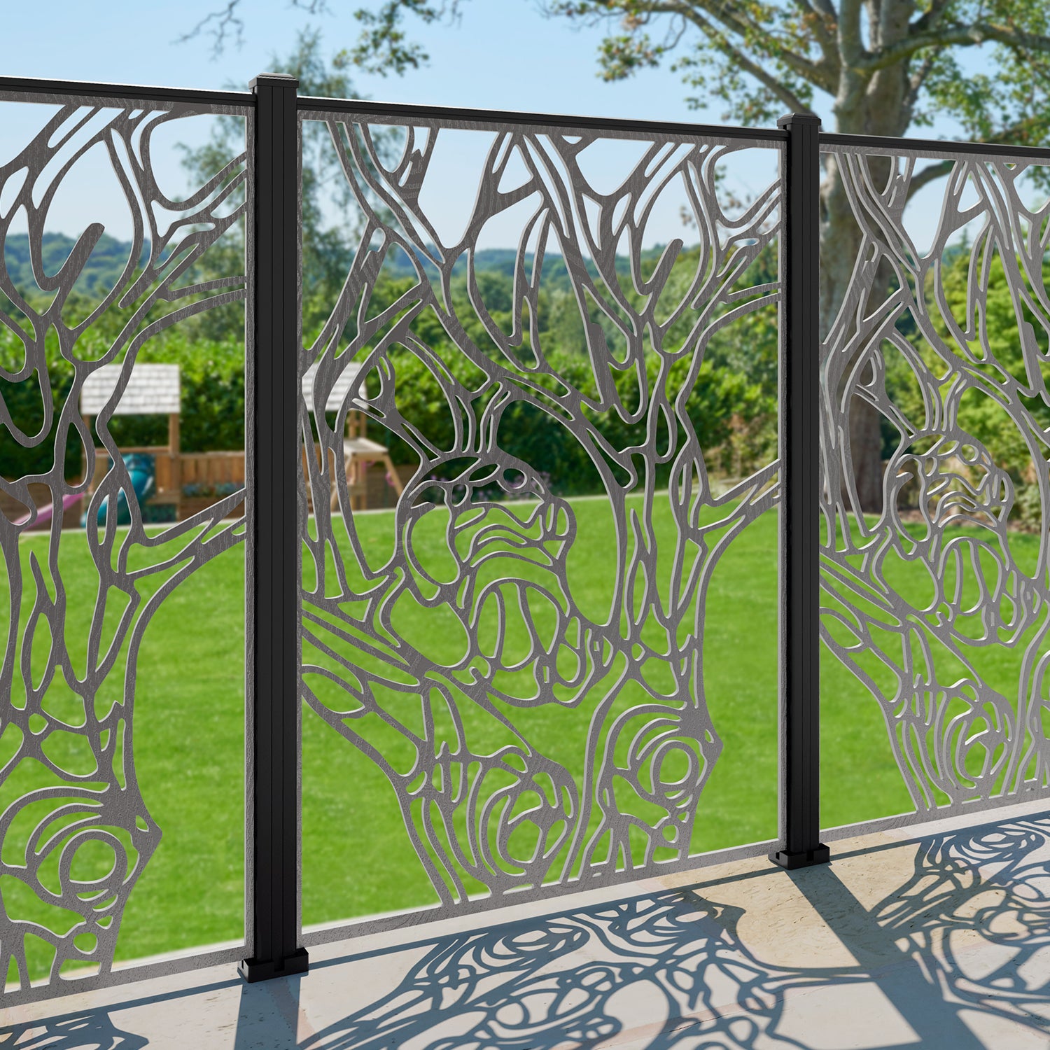 Nature Decorative Fence - 120x180cm - with our composite posts