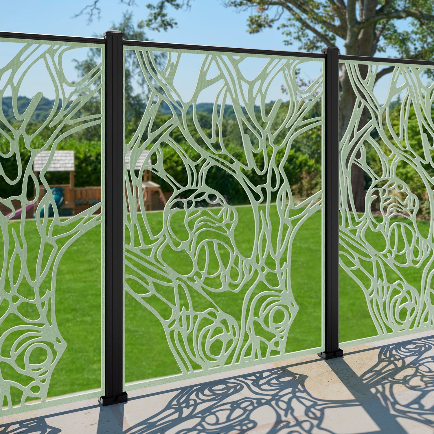 Nature Decorative Fence - 120x180cm - with our composite posts
