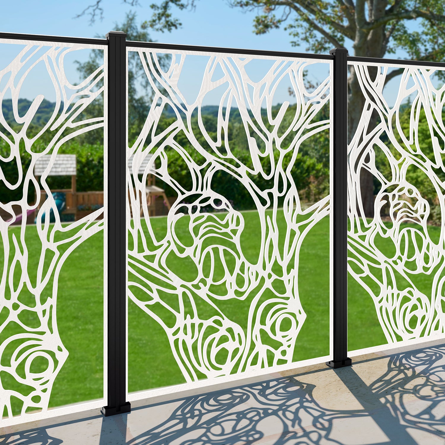 Nature Decorative Fence - 120x180cm - with our composite posts