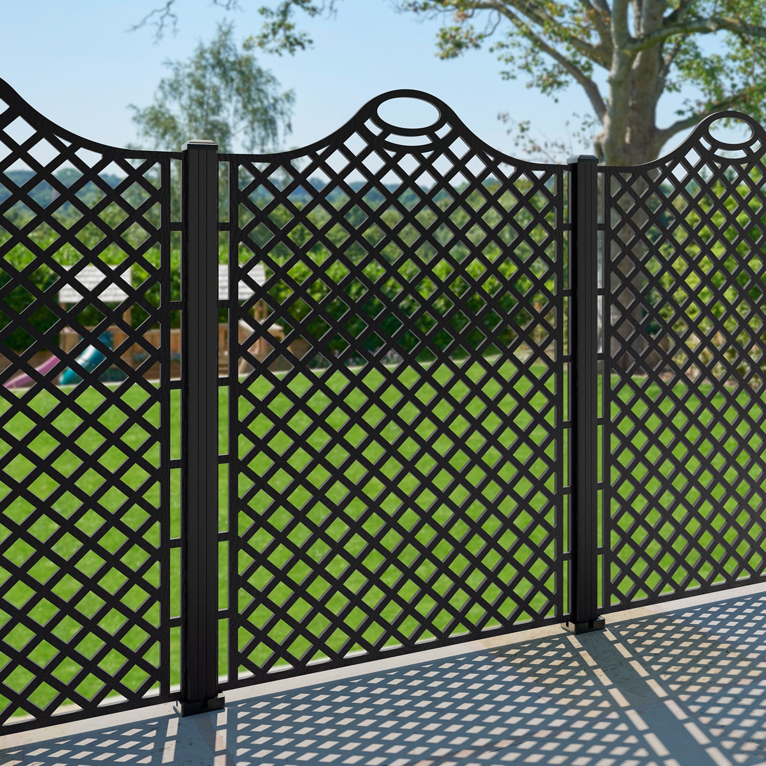 Oxford Decorative Fence - 120x180cm - with our composite posts