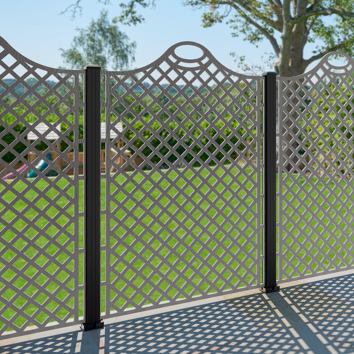 Oxford Decorative Fence - 120x180cm - with our composite posts