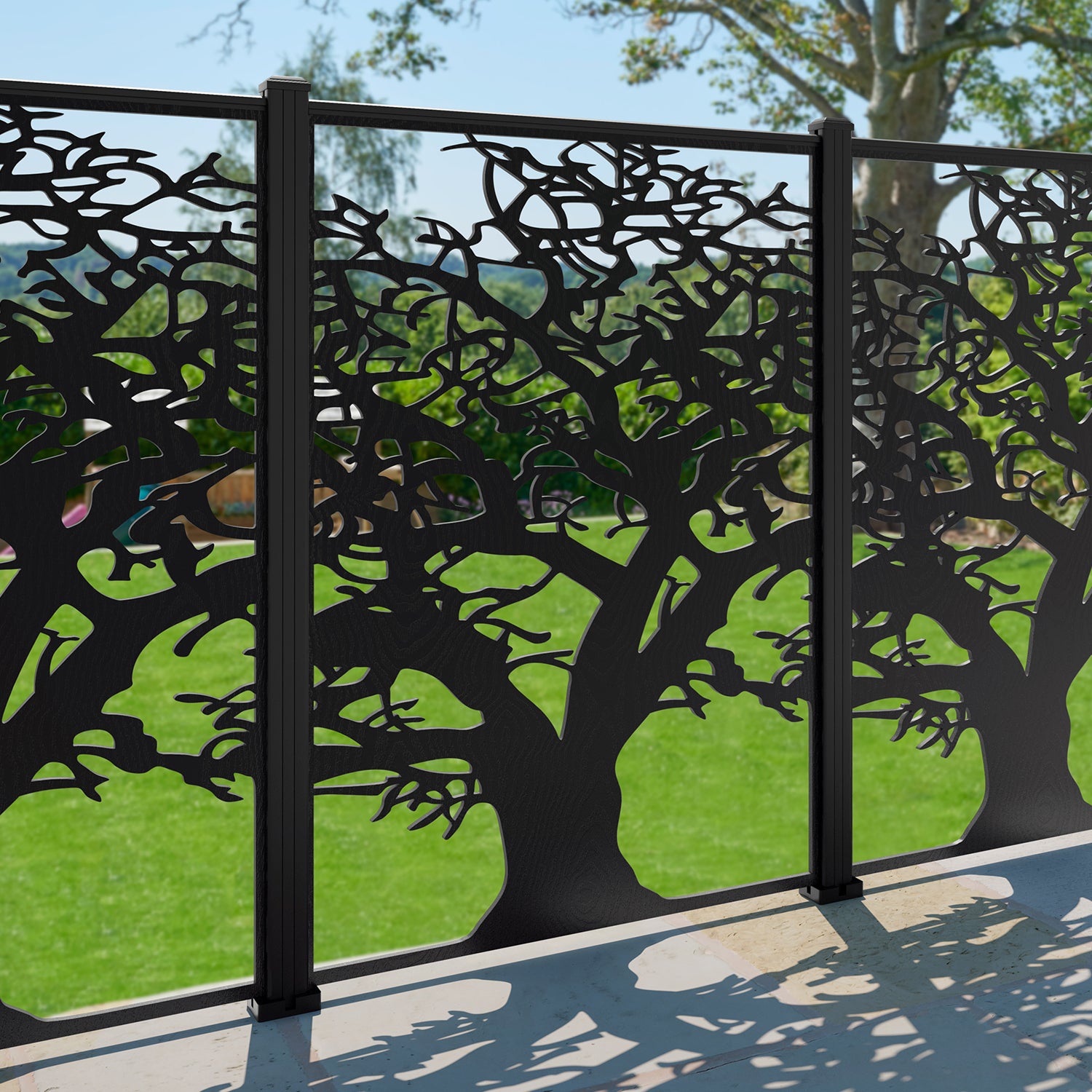Sherwood Decorative Fence - 120x180cm - with our composite posts