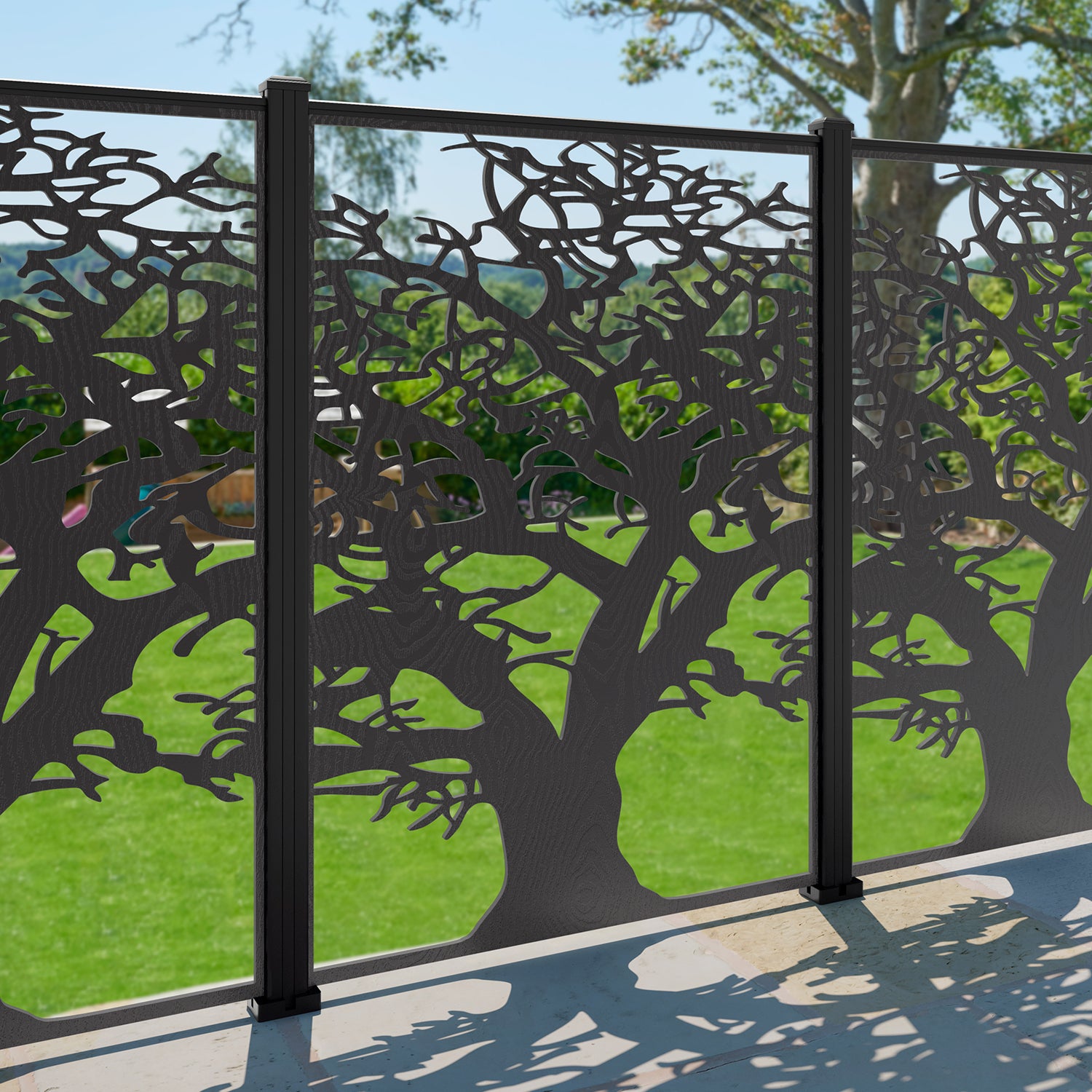 Sherwood Decorative Fence - 120x180cm - with our composite posts