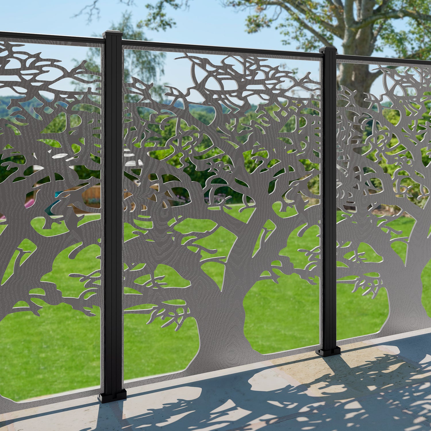 Sherwood Decorative Fence - 120x180cm - with our composite posts