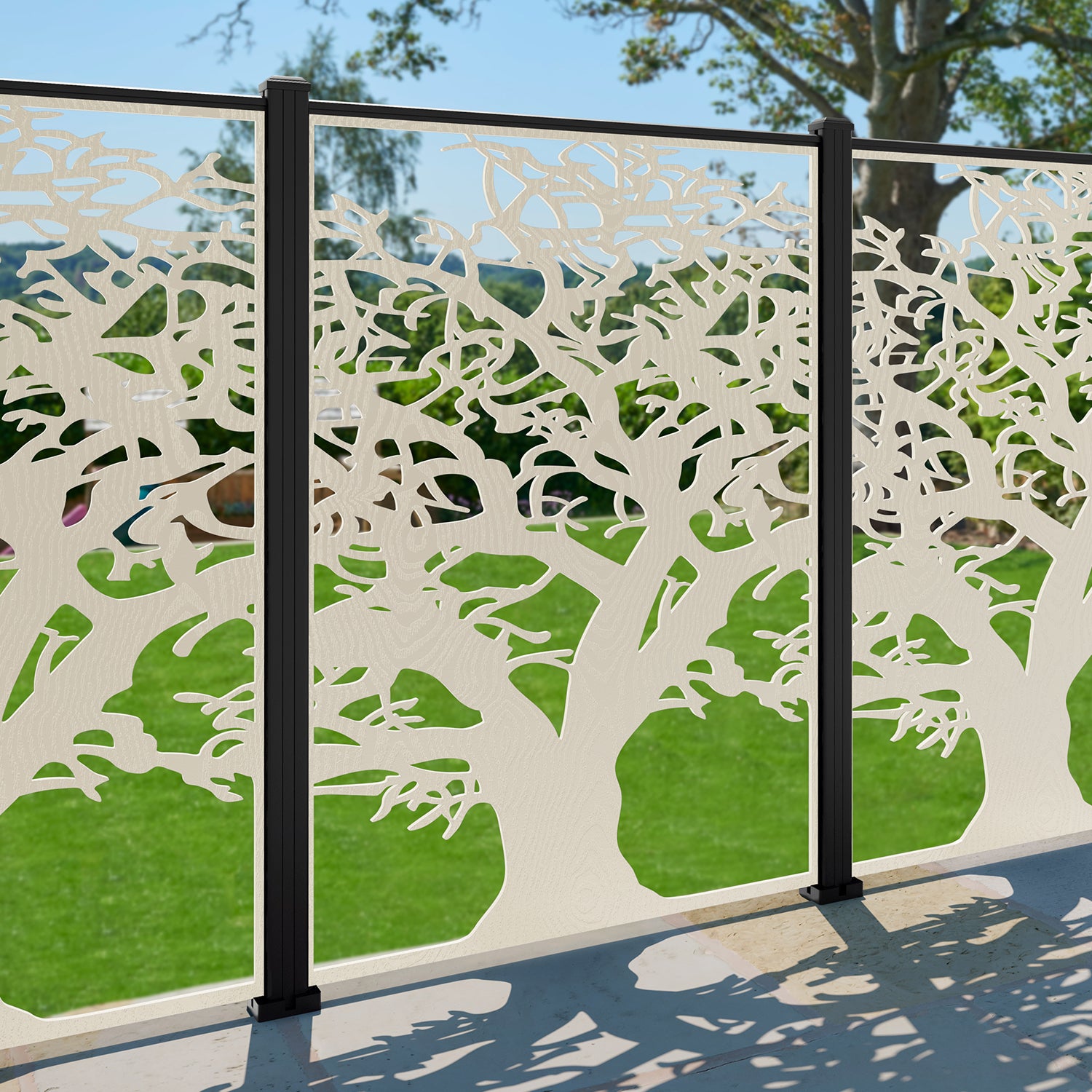Sherwood Decorative Fence - 120x180cm - with our composite posts
