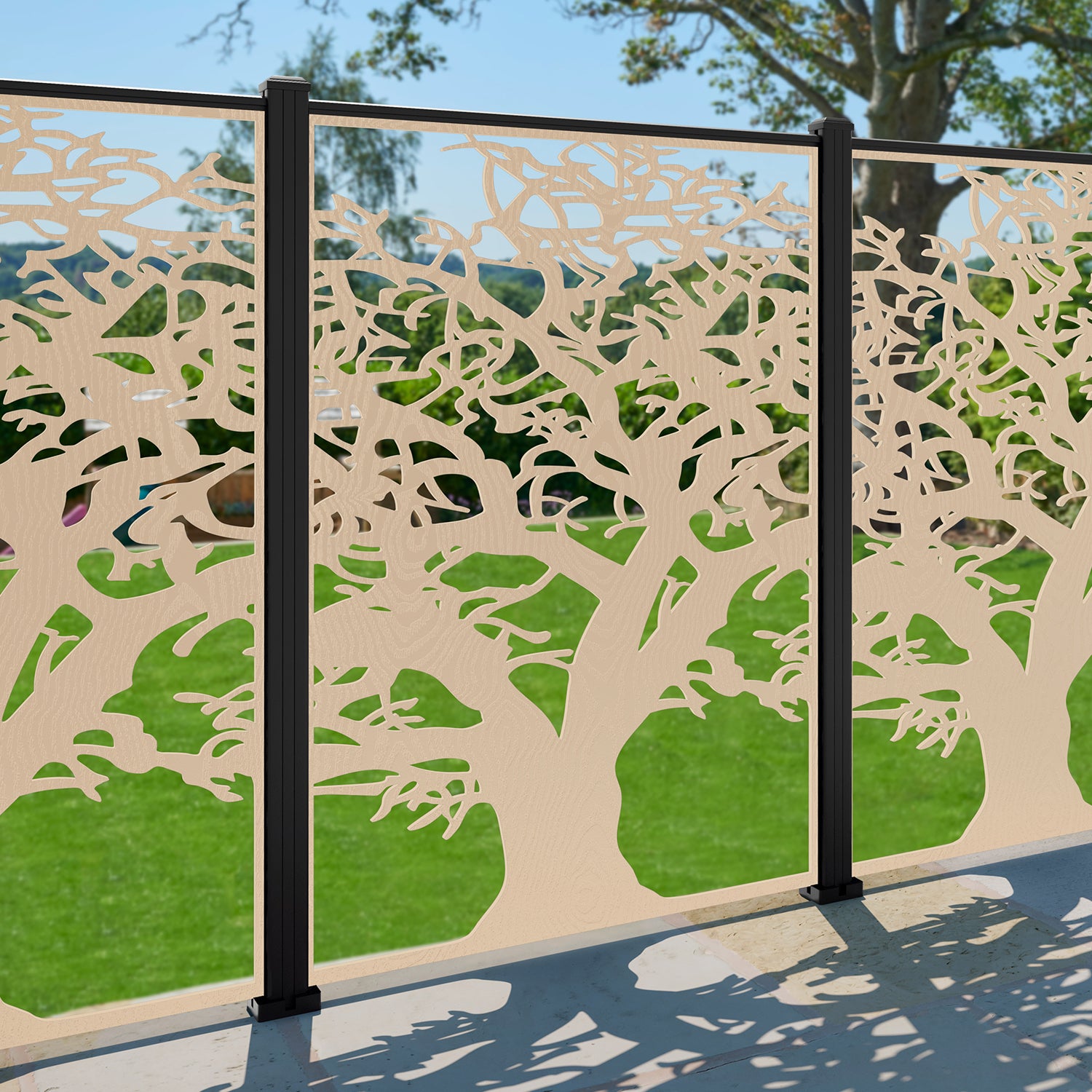 Sherwood Decorative Fence - 120x180cm - with our composite posts