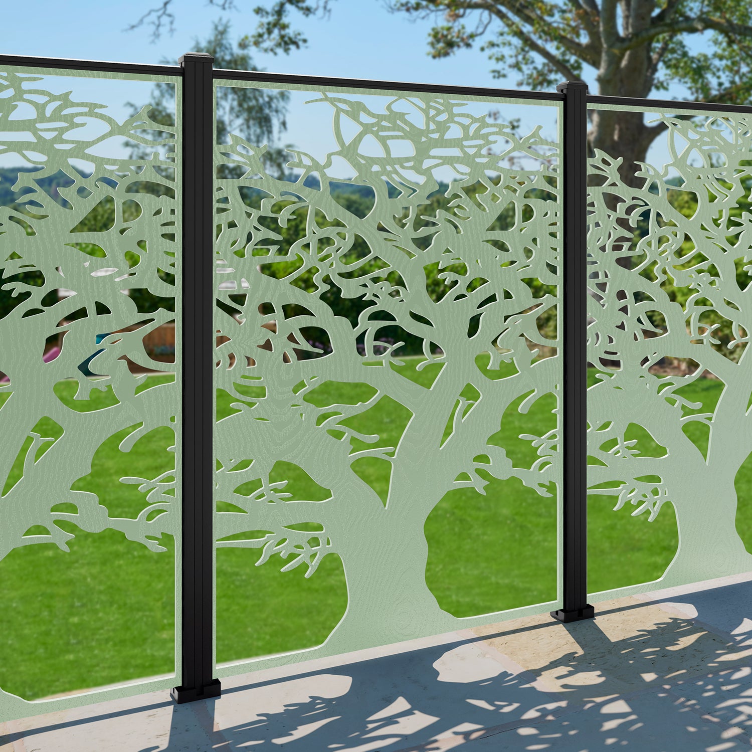 Sherwood Decorative Fence - 120x180cm - with our composite posts