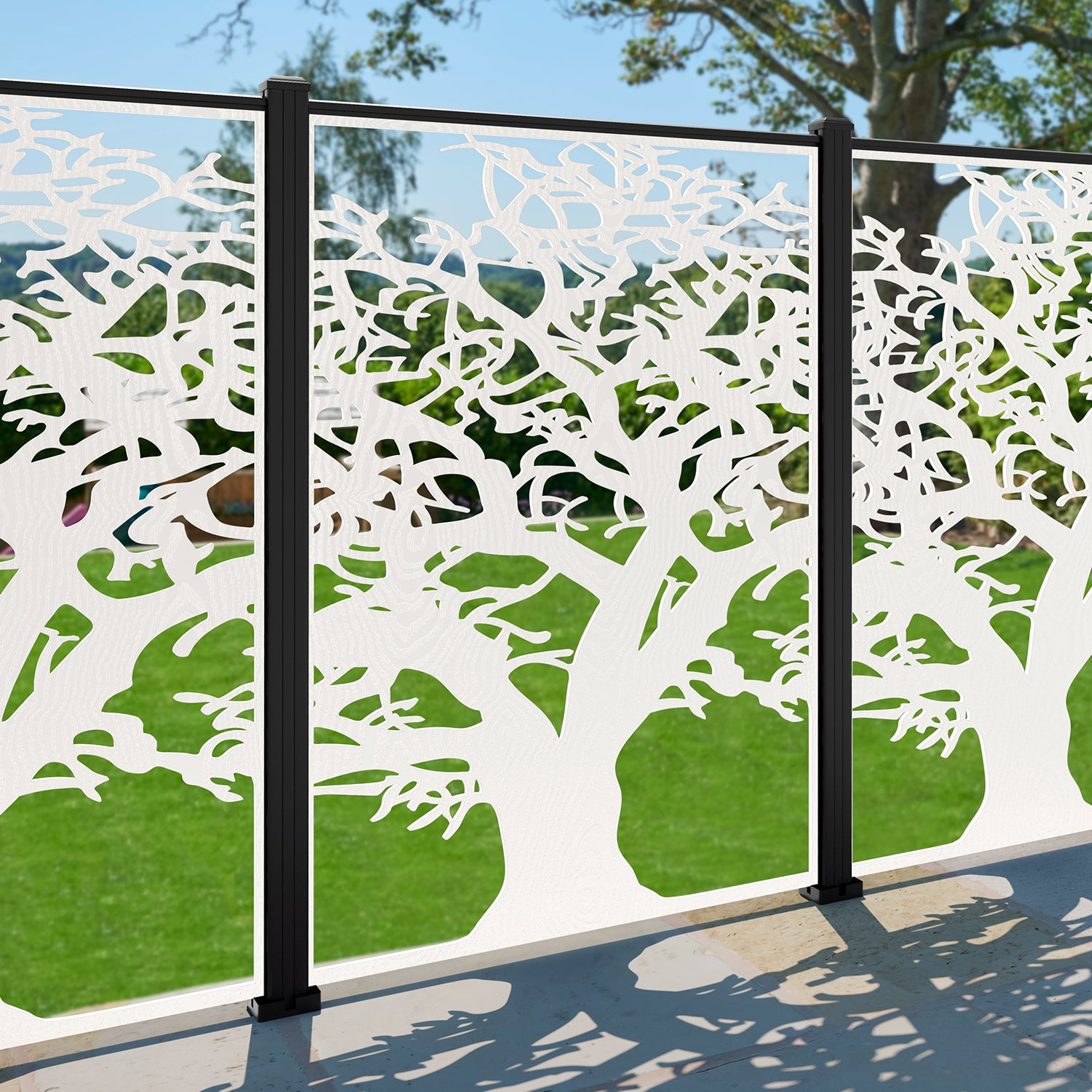 Sherwood Decorative Fence - 120x180cm - with our composite posts