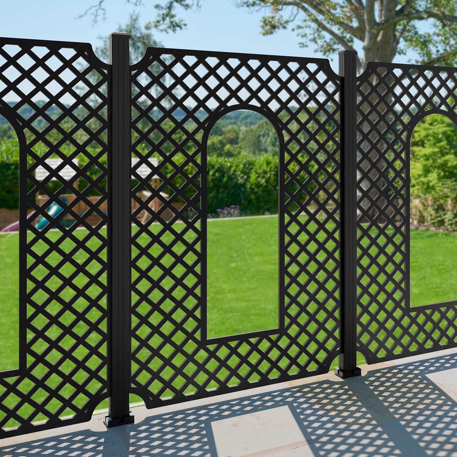 Tetbury Decorative Fence - 120x180cm - with our composite posts