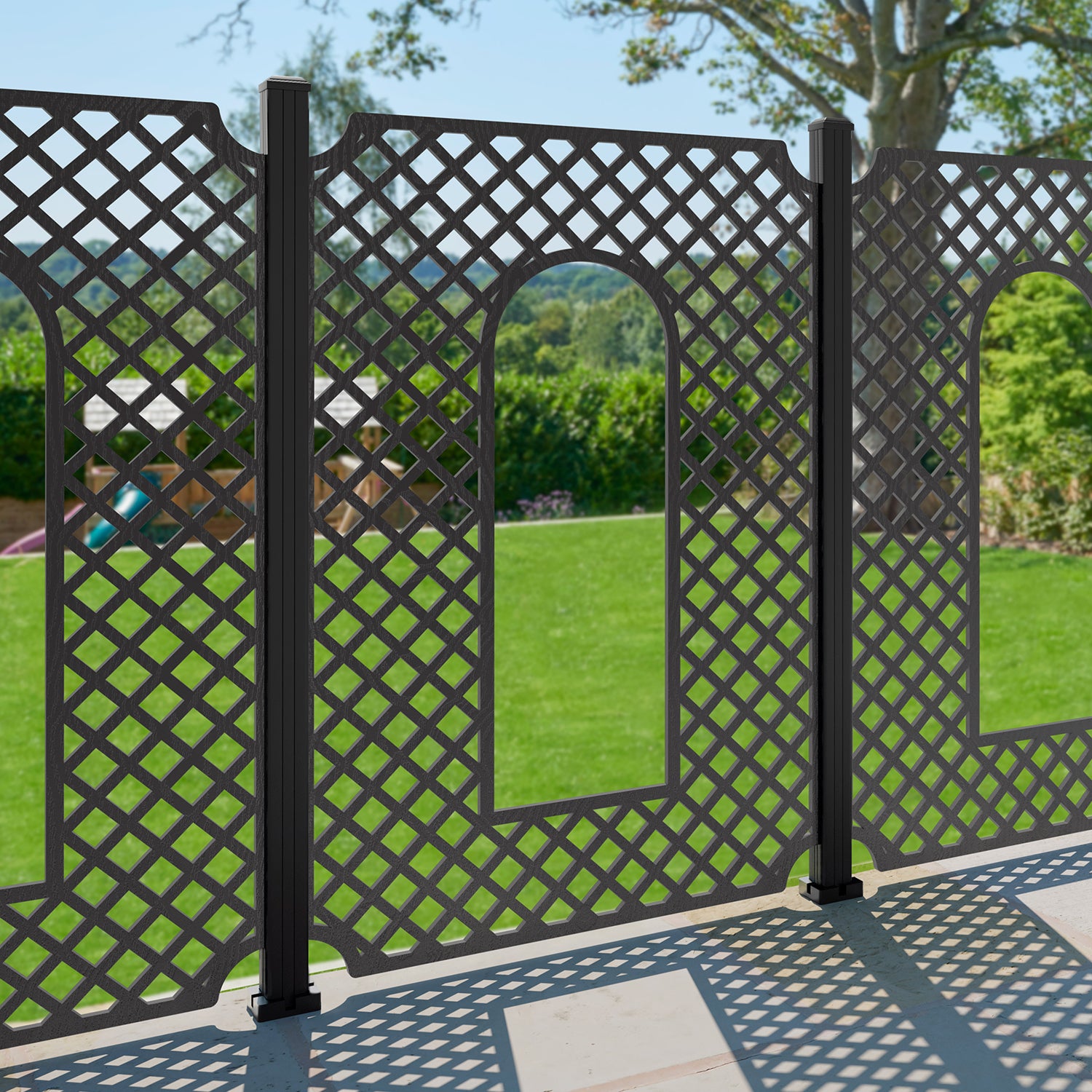 Tetbury Decorative Fence - 120x180cm - with our composite posts