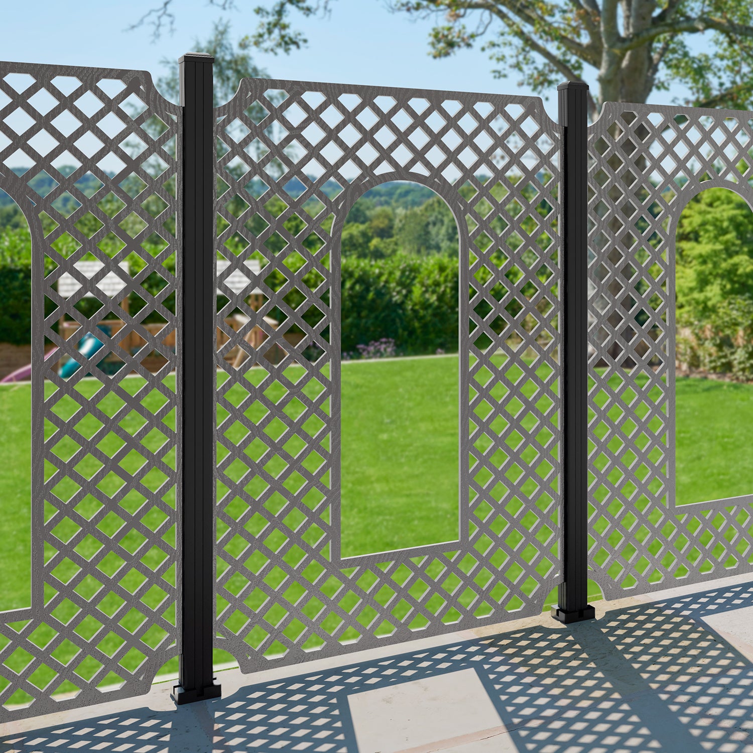 Tetbury Decorative Fence - 120x180cm - with our composite posts