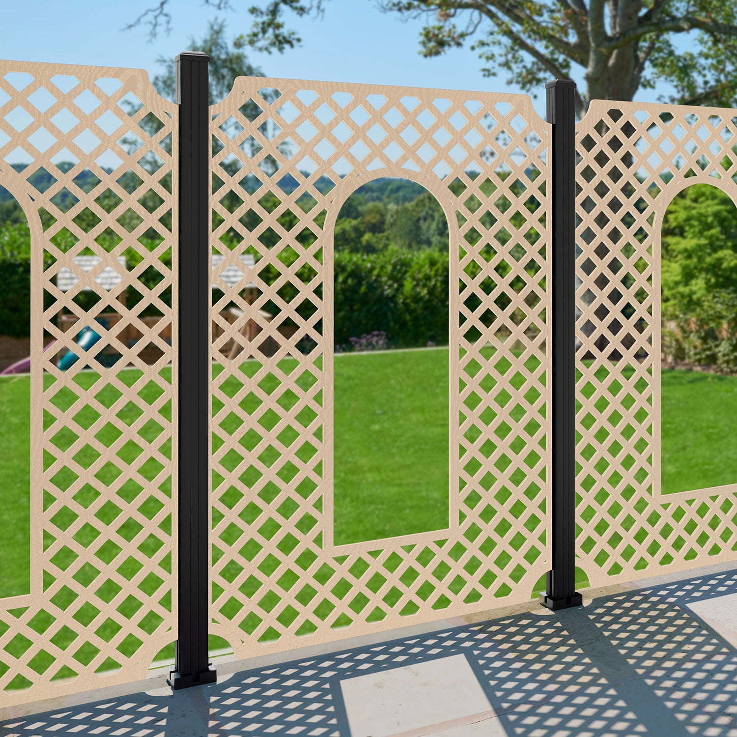Tetbury Decorative Fence - 120x180cm - with our composite posts