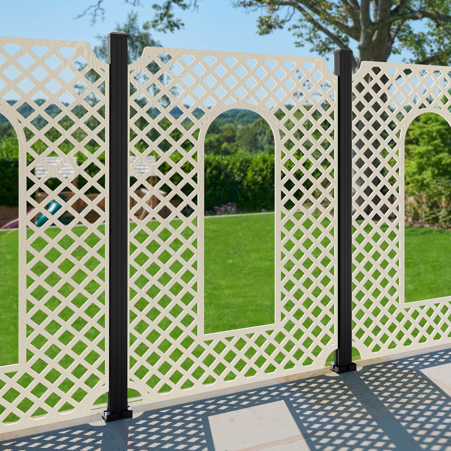 Tetbury Decorative Fence - 120x180cm - with our composite posts