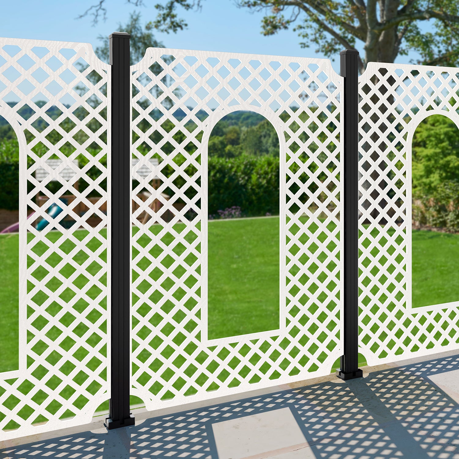 Tetbury Decorative Fence - 120x180cm - with our composite posts