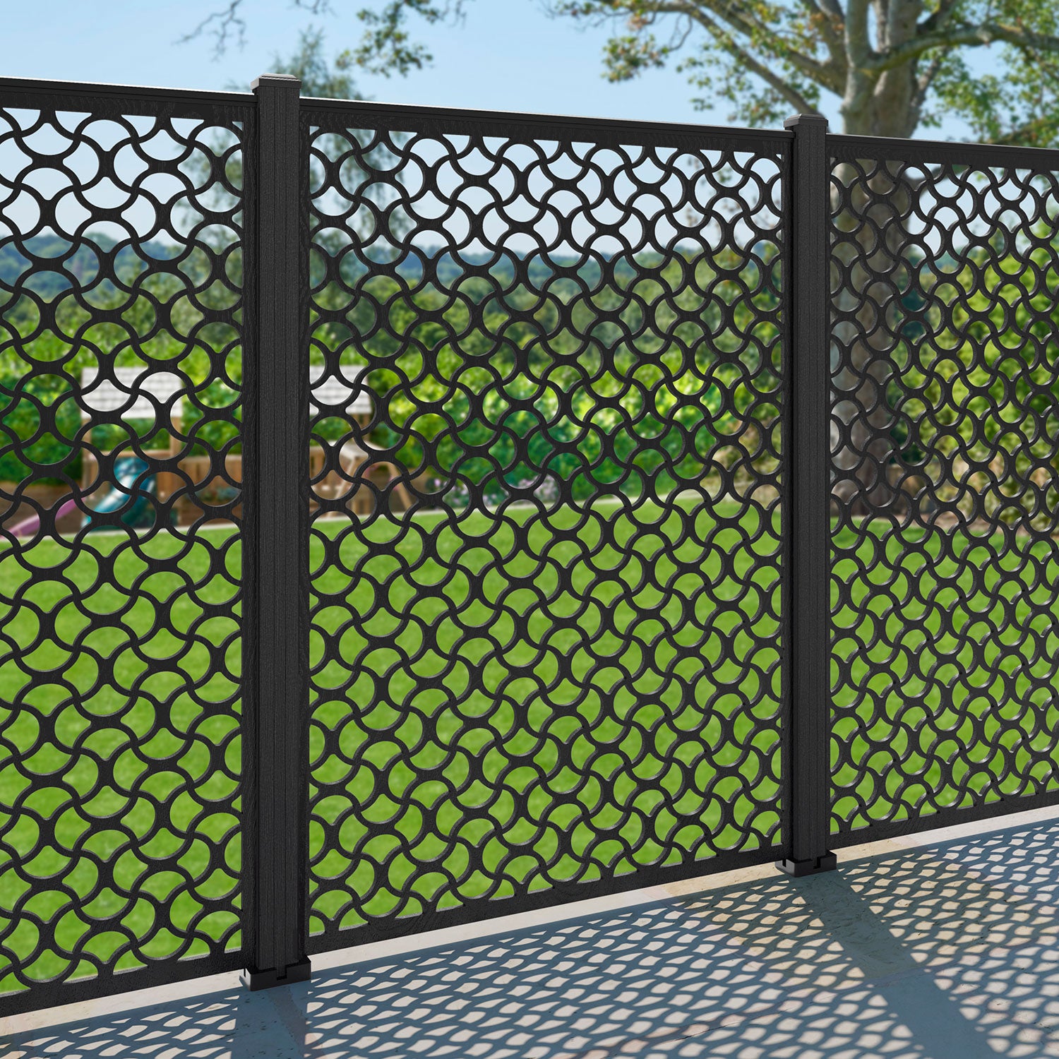 Vida Decorative Fence - 120x180cm - with our composite posts