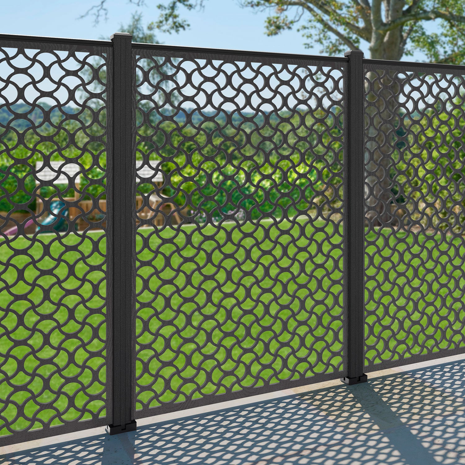 Vida Decorative Fence - 120x180cm - with our composite posts